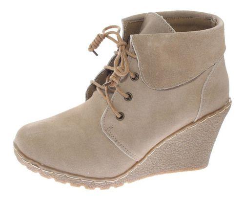 Botín Beige Vía Franca Mujer-7