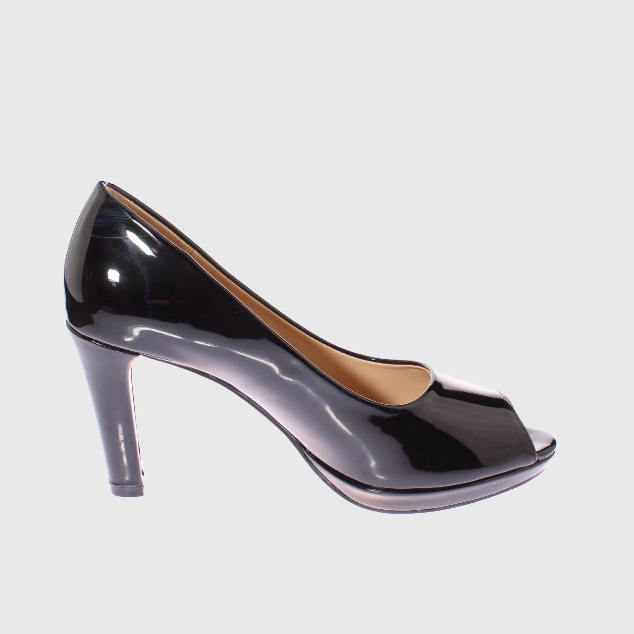 Zapato Terraplén Negro Vía Franca. Mujer-7
