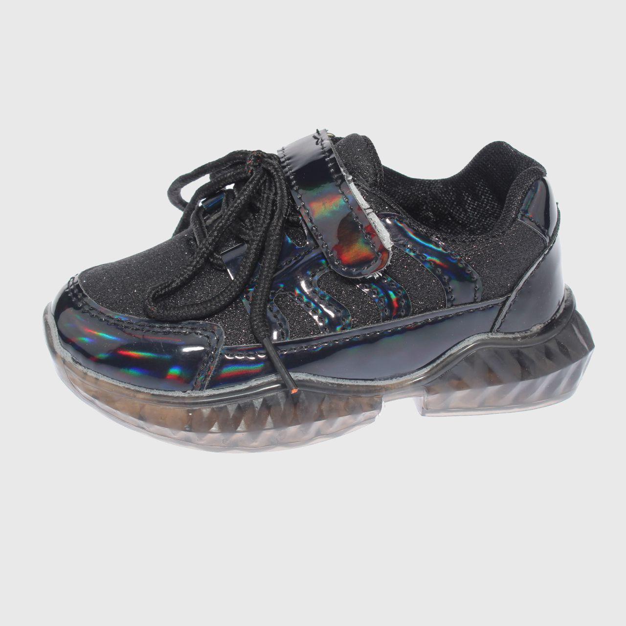 Zapatilla Luces Negro Vía Franca Unisex-1