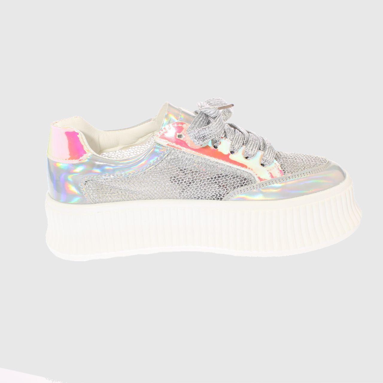 Zapatilla Plata Vía franca Mujer-3