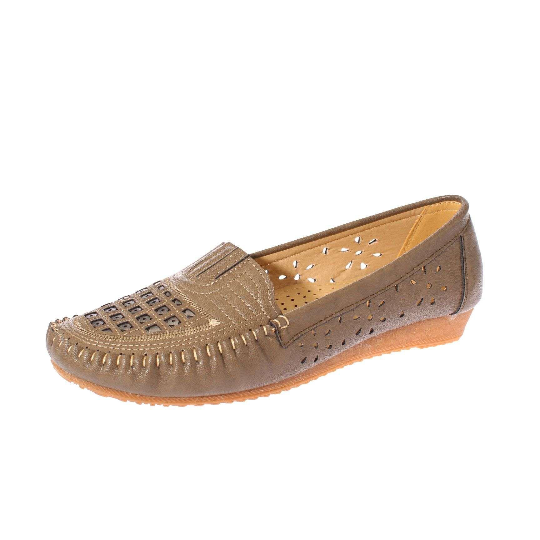 Mocasín Khaki Vía Franca Mujer Art: 5EH143KHAKI-0