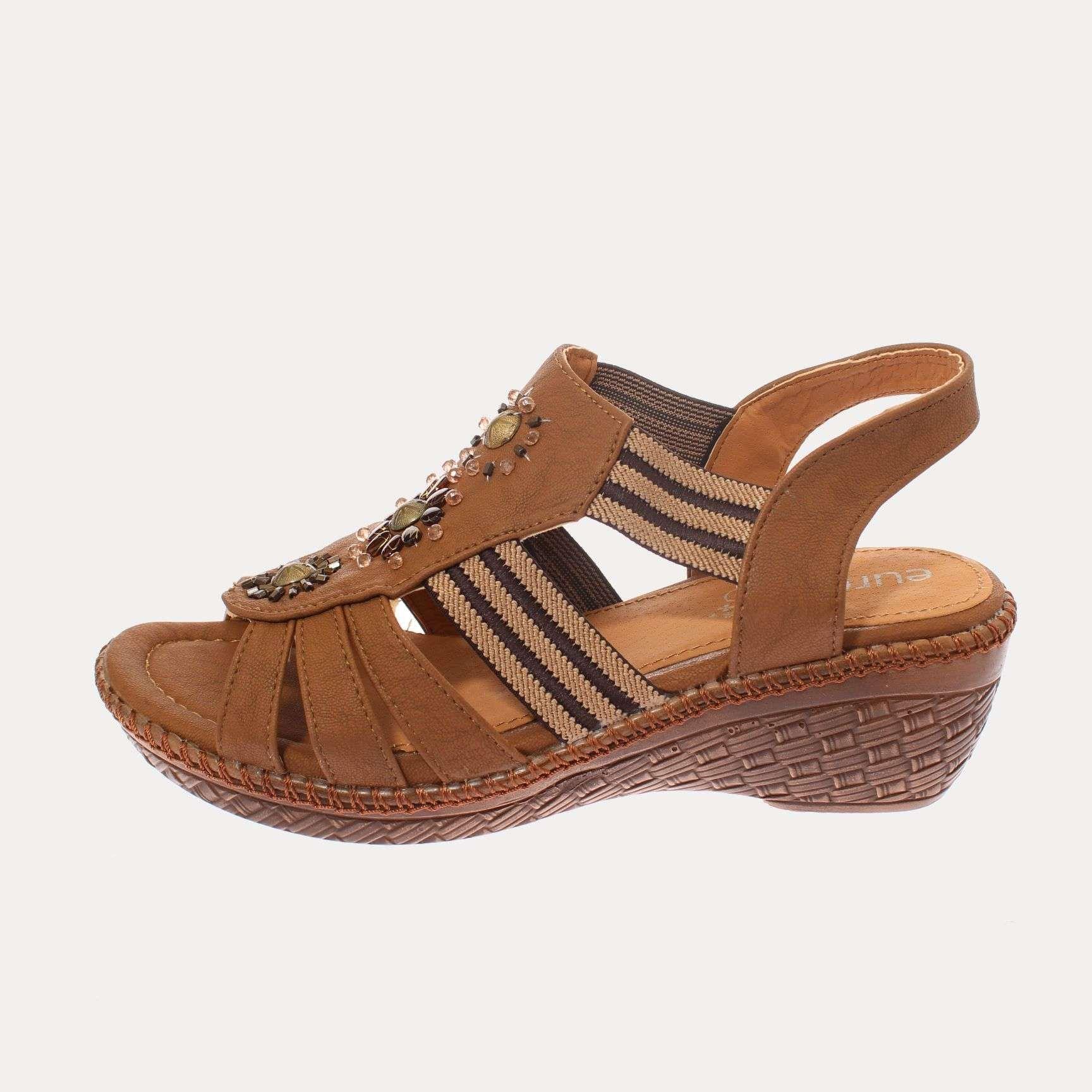 Sandalia Café Vía Franca Mujer Art: 5RC14303YBROWN-1