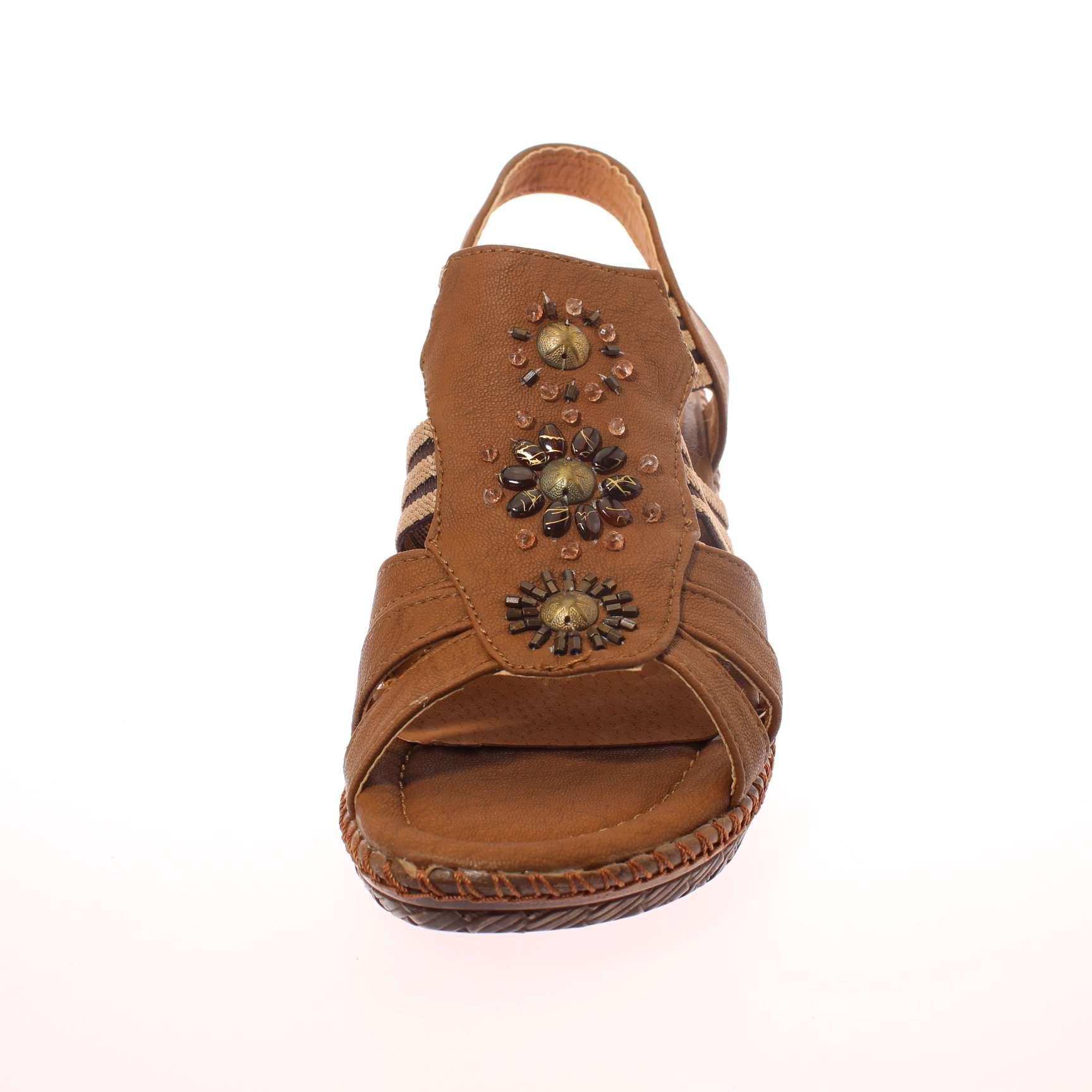 Sandalia Café Vía Franca Mujer Art: 5RC14303YBROWN-2