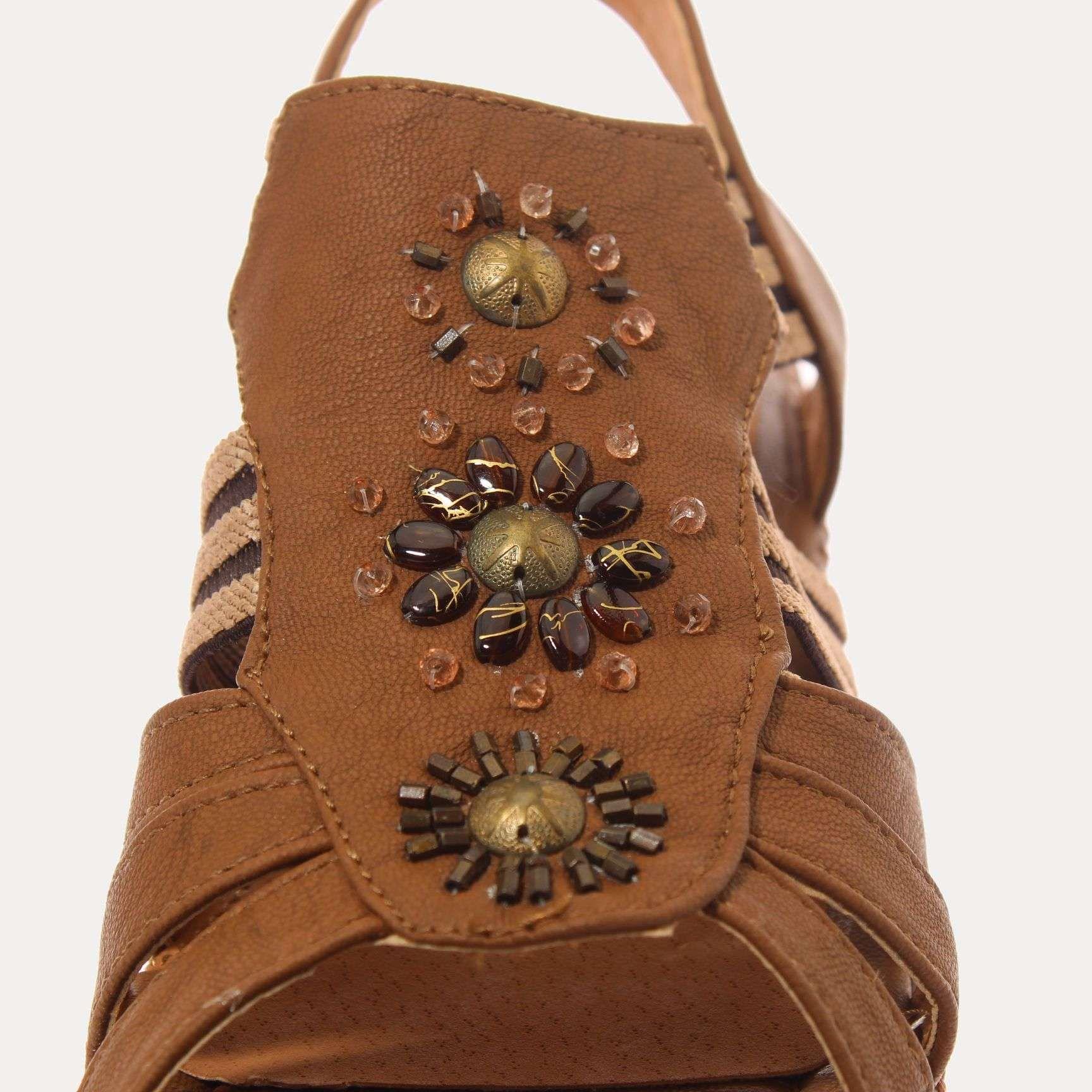 Sandalia Café Vía Franca Mujer Art: 5RC14303YBROWN-4