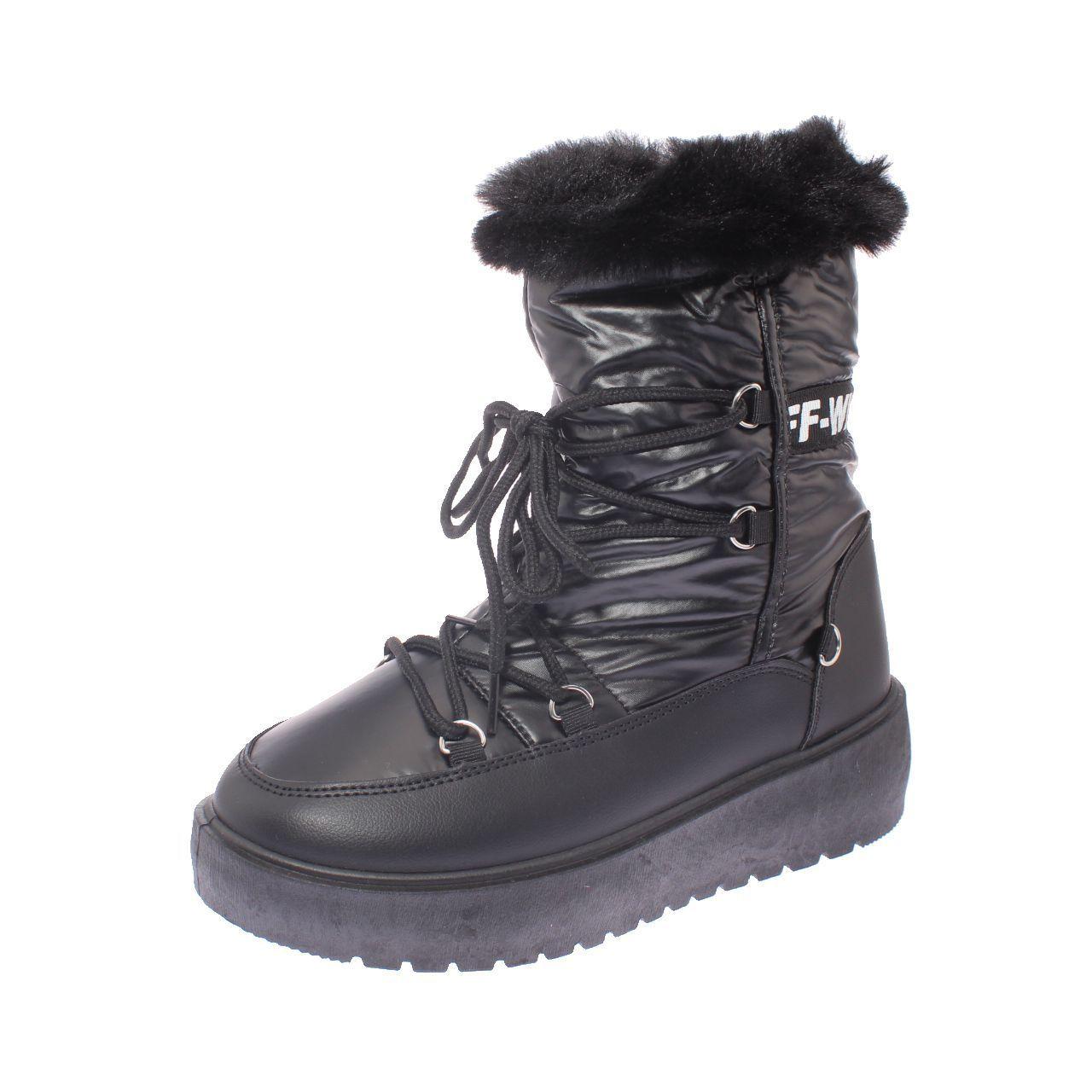 Bota Piel Negro Vía Franca Mujer-0