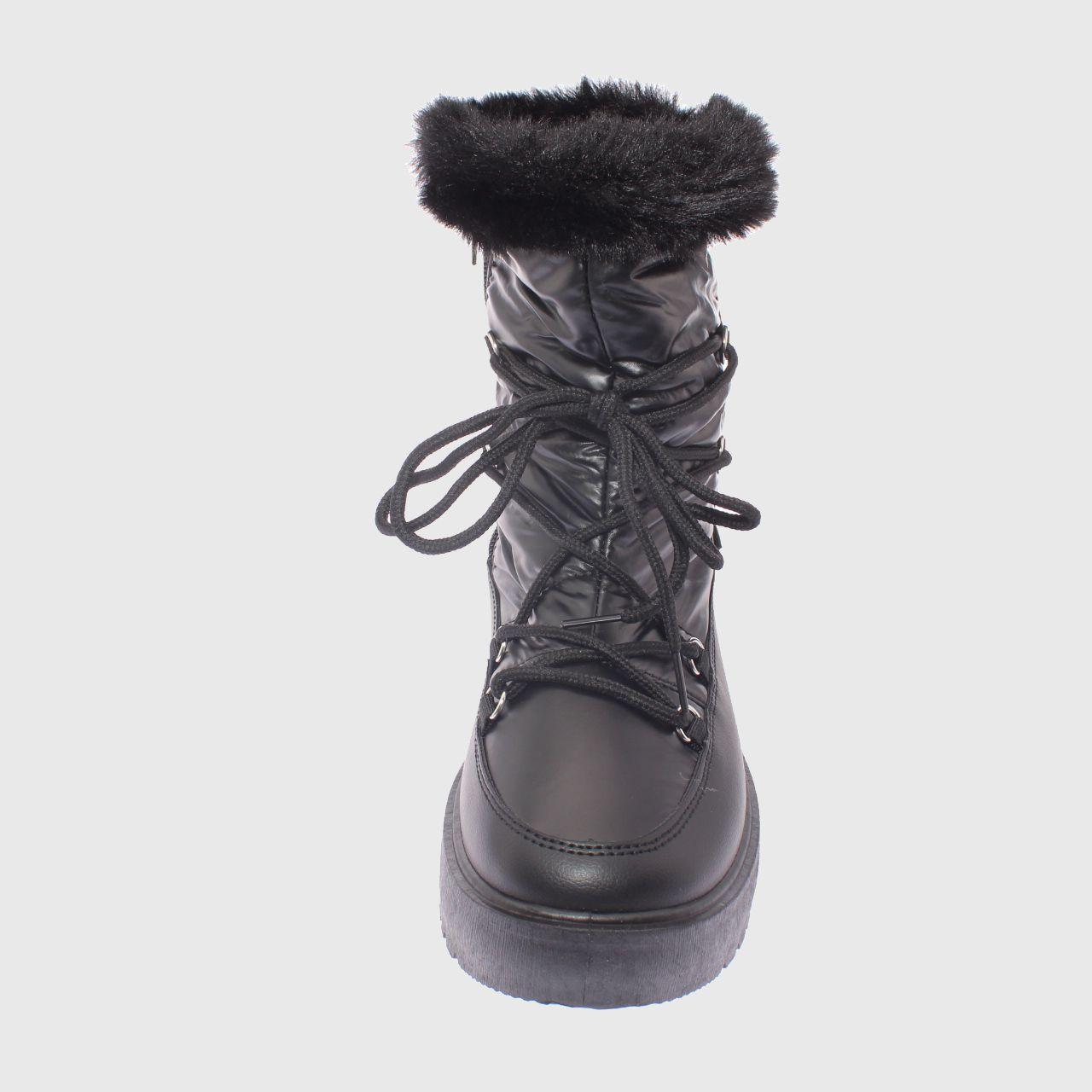 Bota Piel Negro Vía Franca Mujer-2