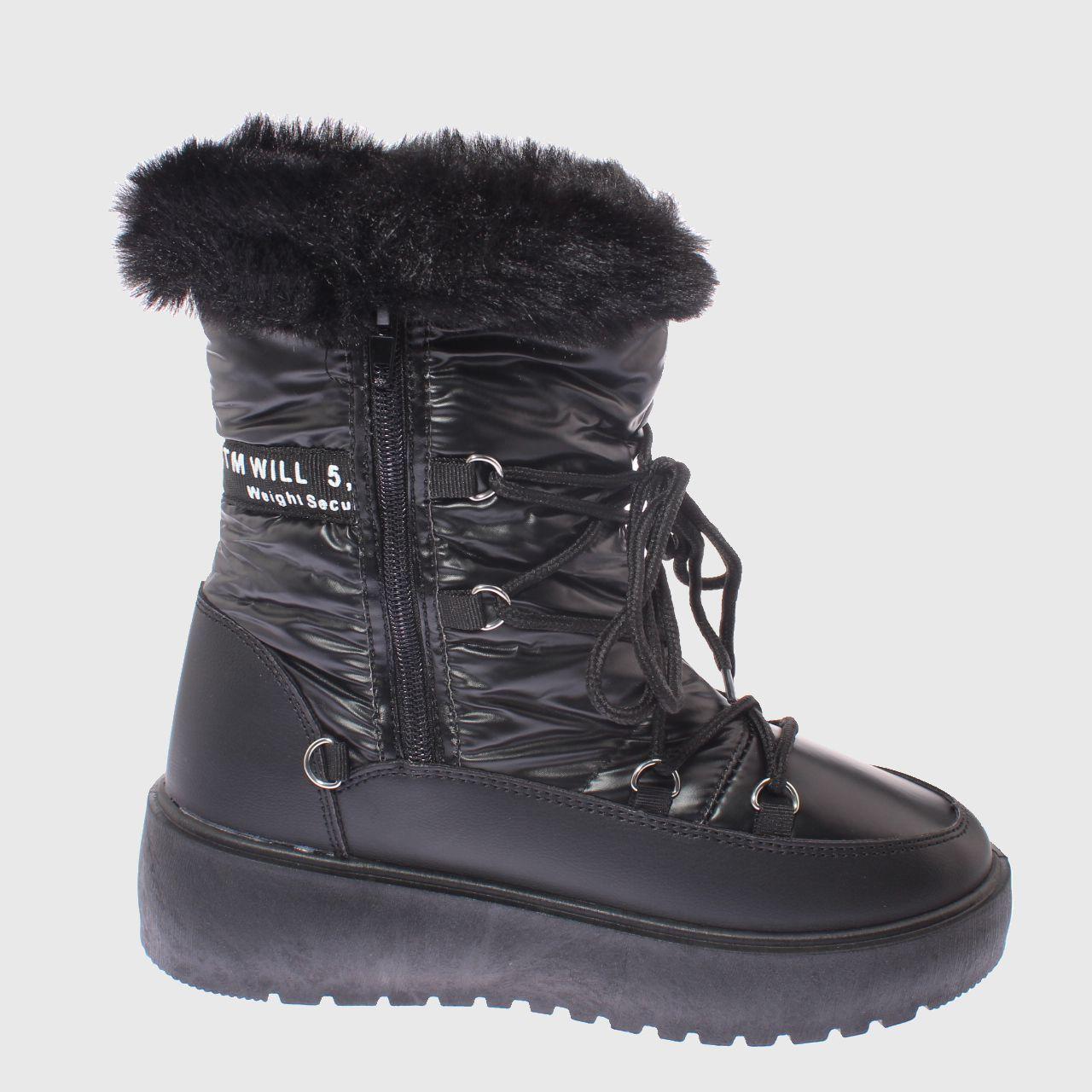 Bota Piel Negro Vía Franca Mujer-3