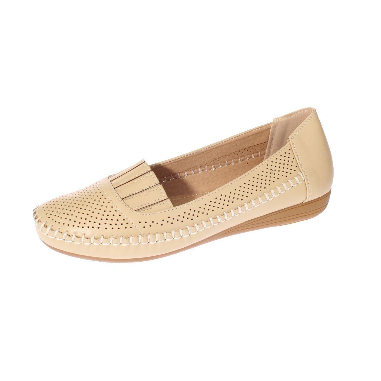 Mocasín Beige Vía Franca Mujer-0