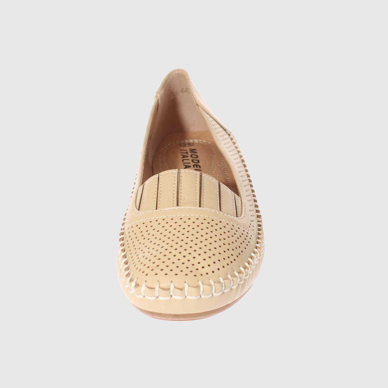Mocasín Beige Vía Franca Mujer-2