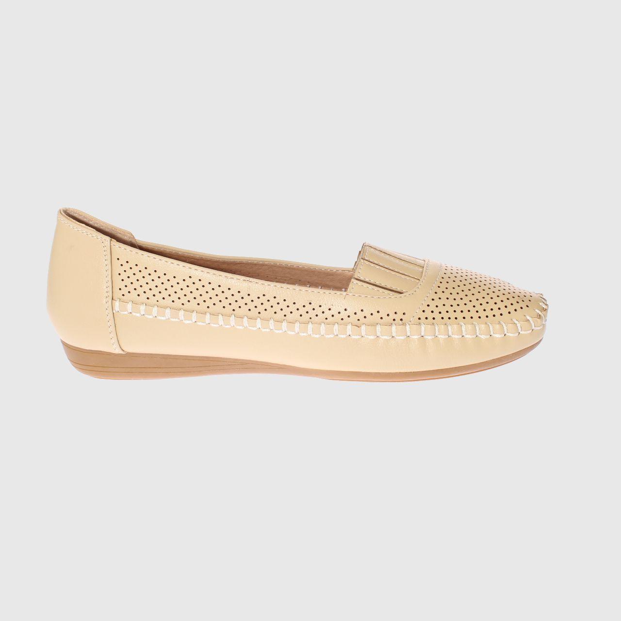 Mocasín Beige Vía Franca Mujer-3