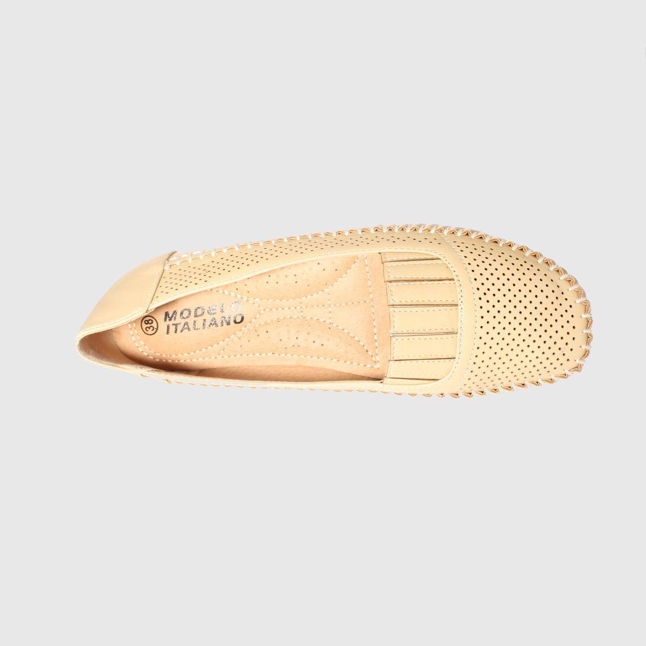 Mocasín Beige Vía Franca Mujer-4