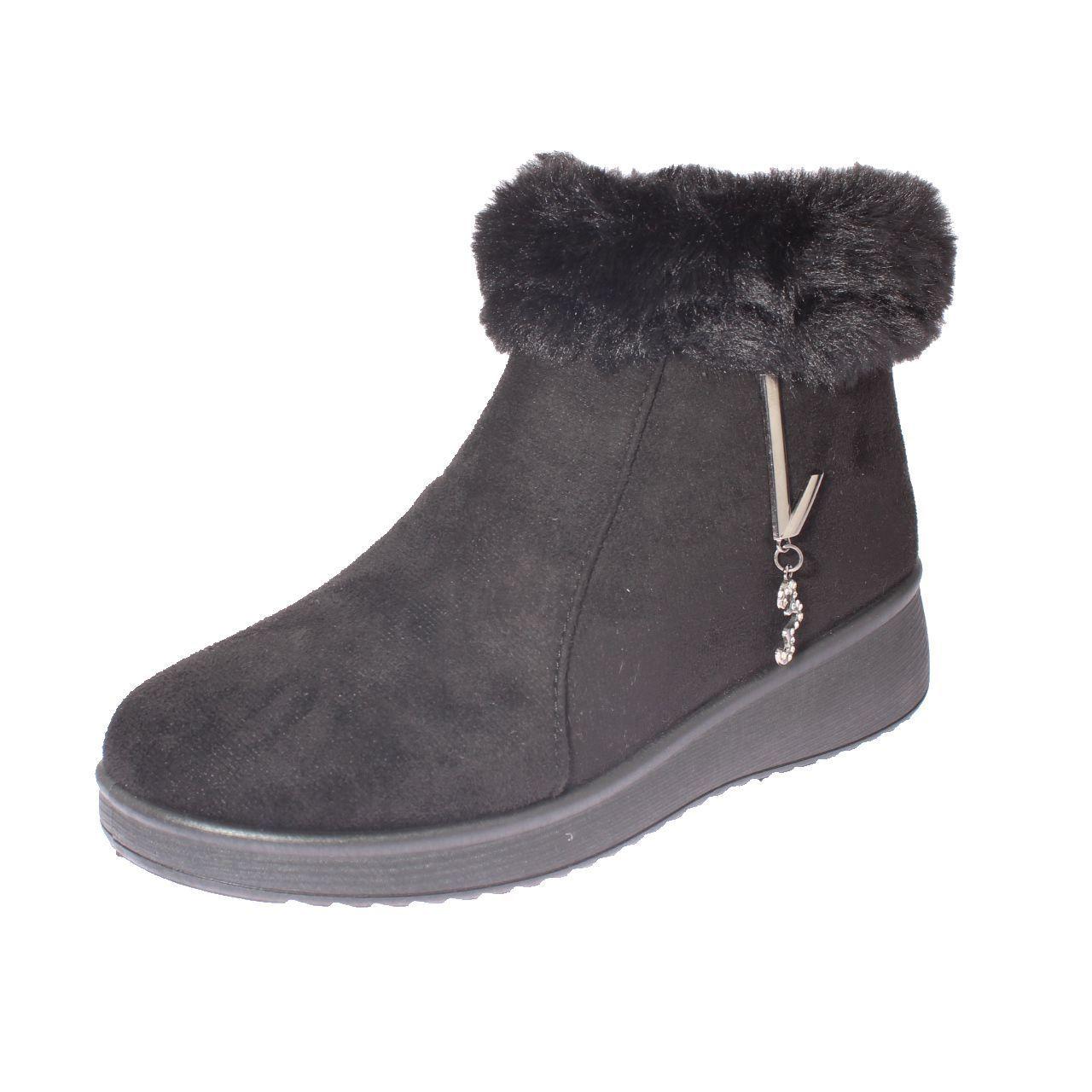 Bota Piel Negro Vía Franca Mujer-0