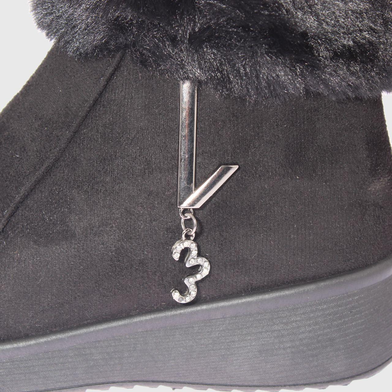 Bota Piel Negro Vía Franca Mujer-4