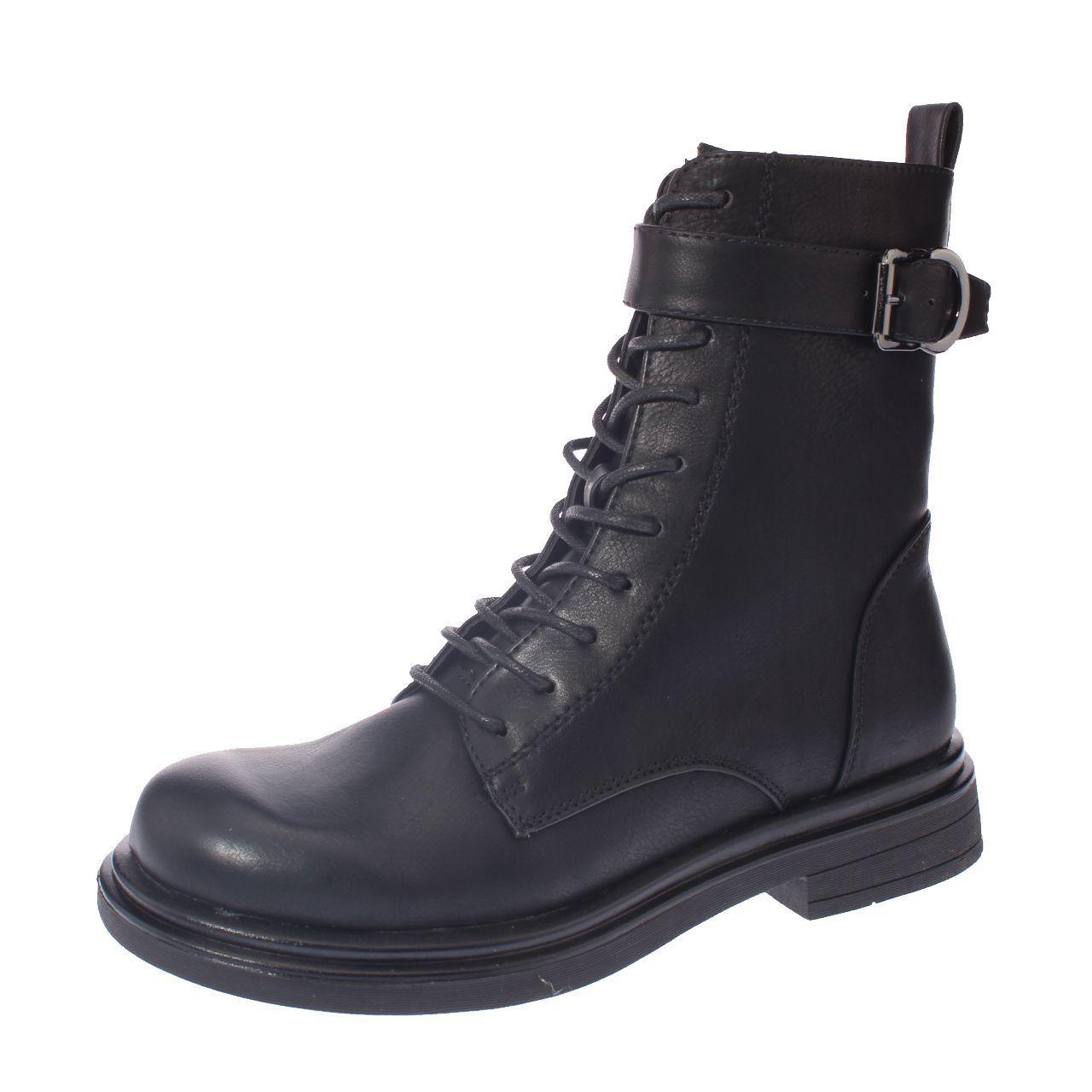 Botin Negro Vía Franca Mujer-0