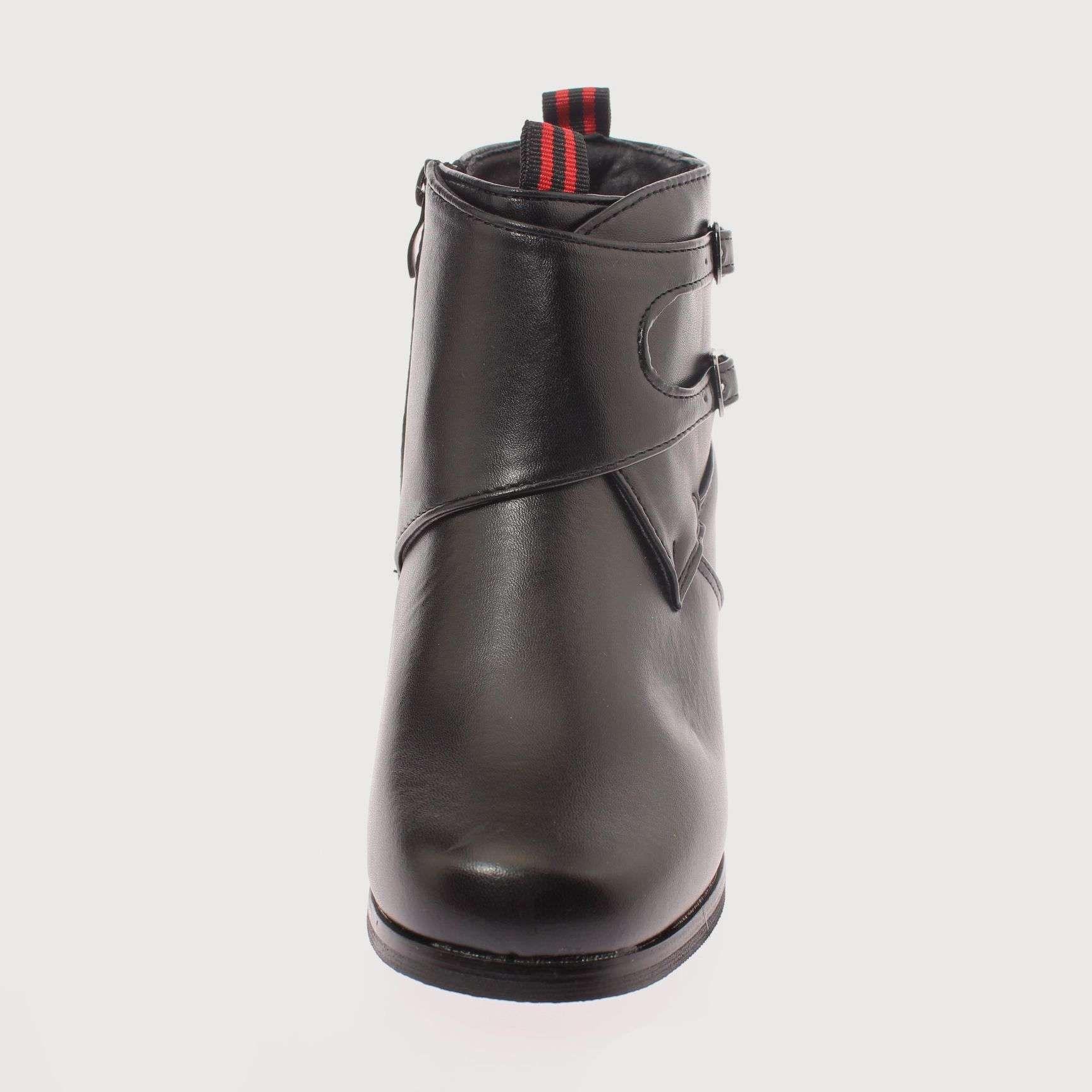 Zapato Cueca Negro Vía Franca Niño Art: 3JLB03511BLACK-2