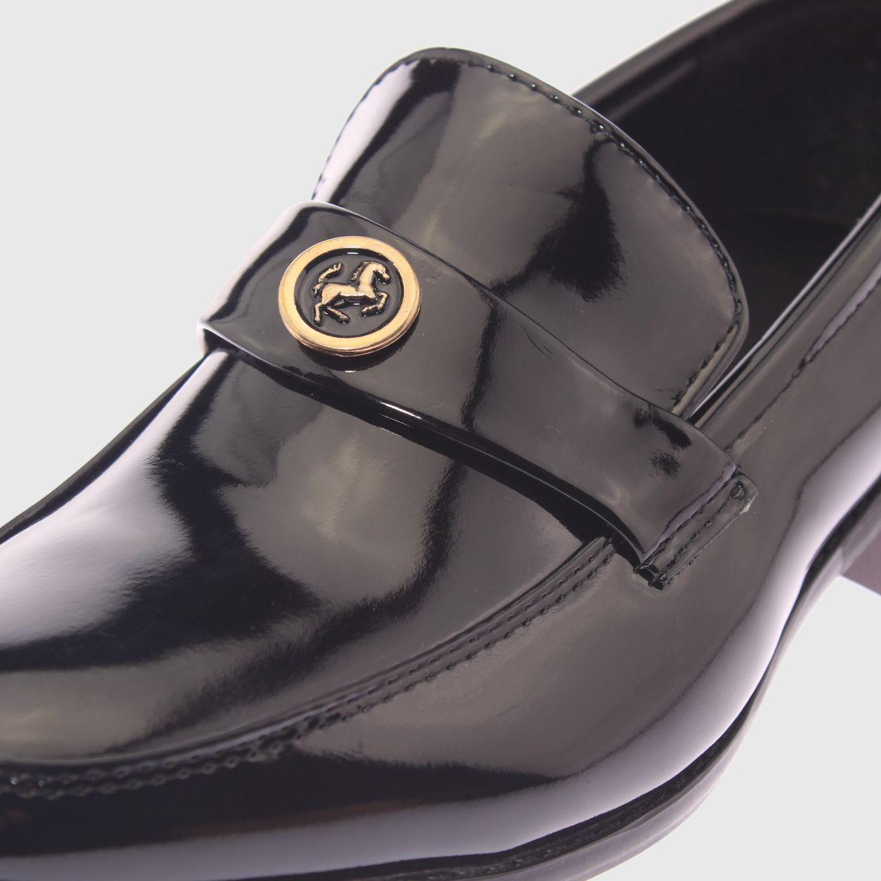 Zapato formal Negro Vía Franca Niño-4