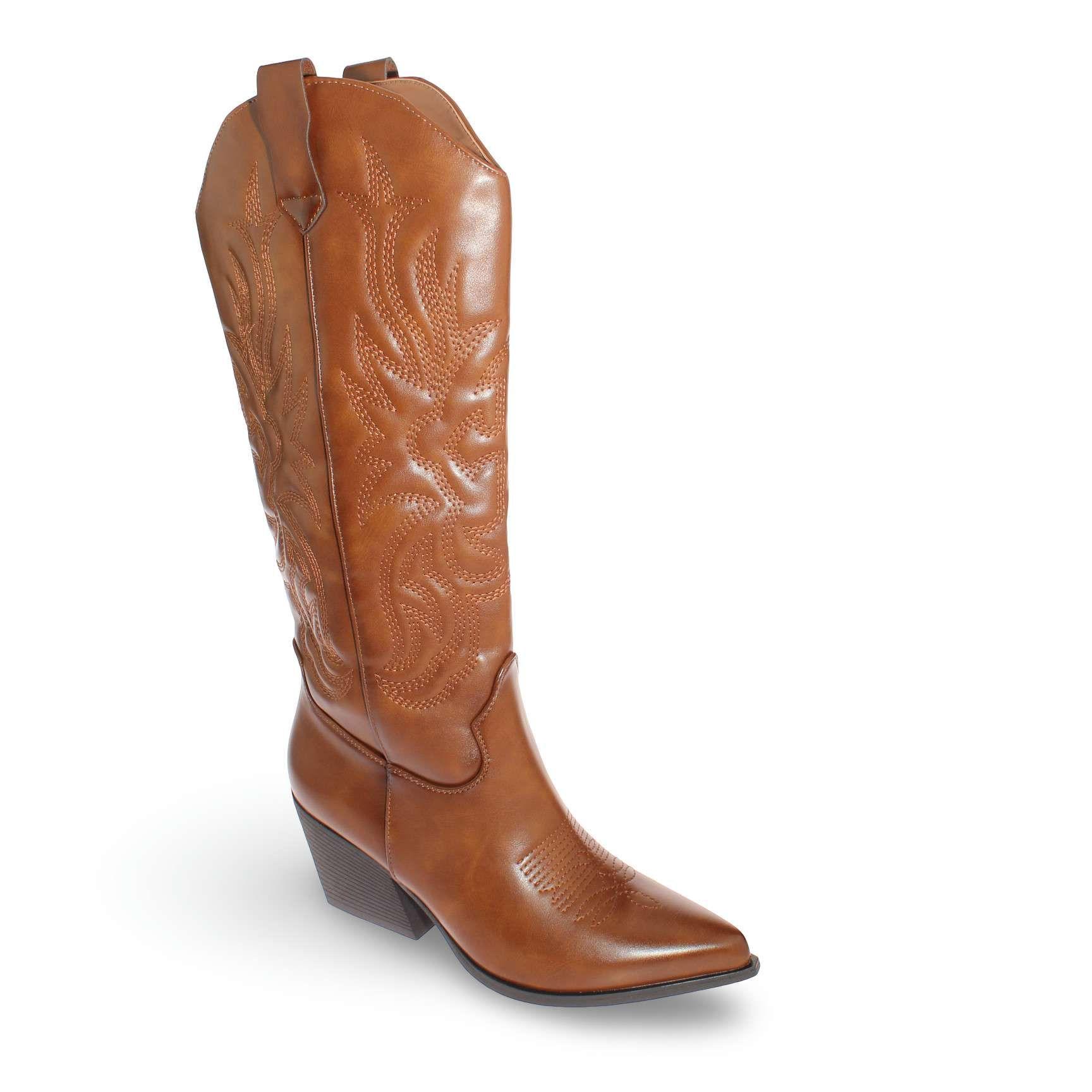 Bota Vaquera Café Vía Franca Mujer Art: 5Q15CAMELLO-0