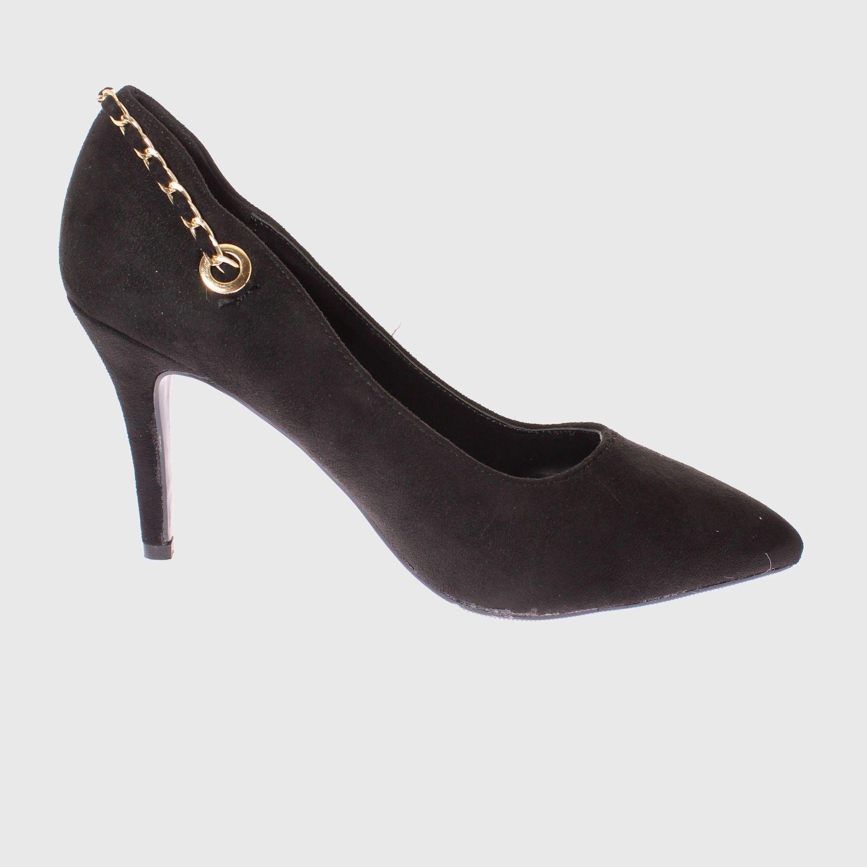 Zapato taco Negro Vía Franca Mujer-3