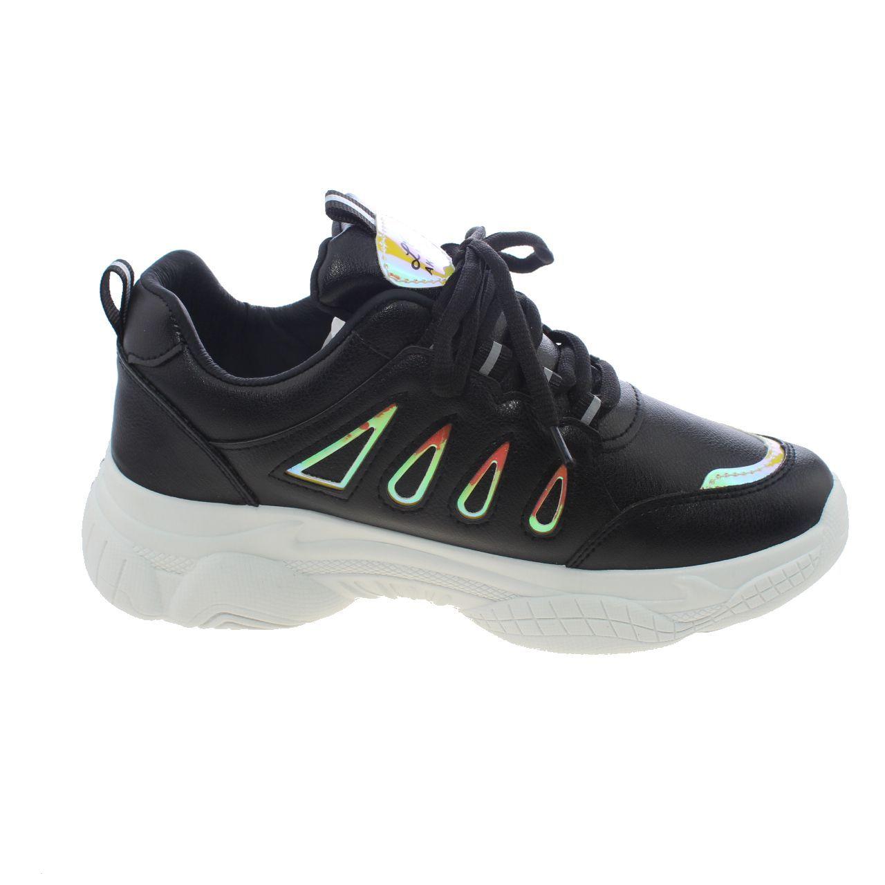 Zapatilla Negro Vía Franca Mujer-3