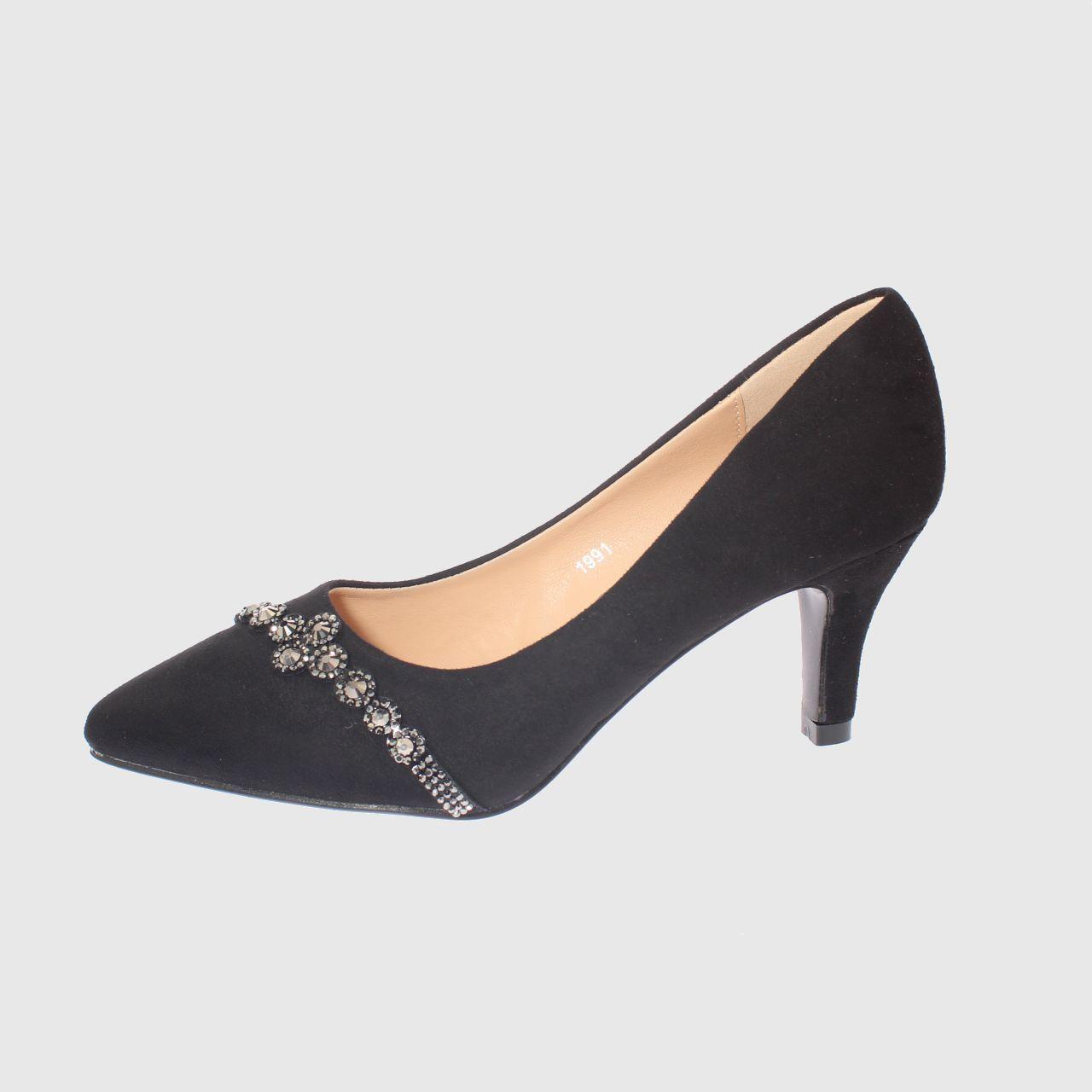 Zapato taco Negro Vía Franca Mujer-1