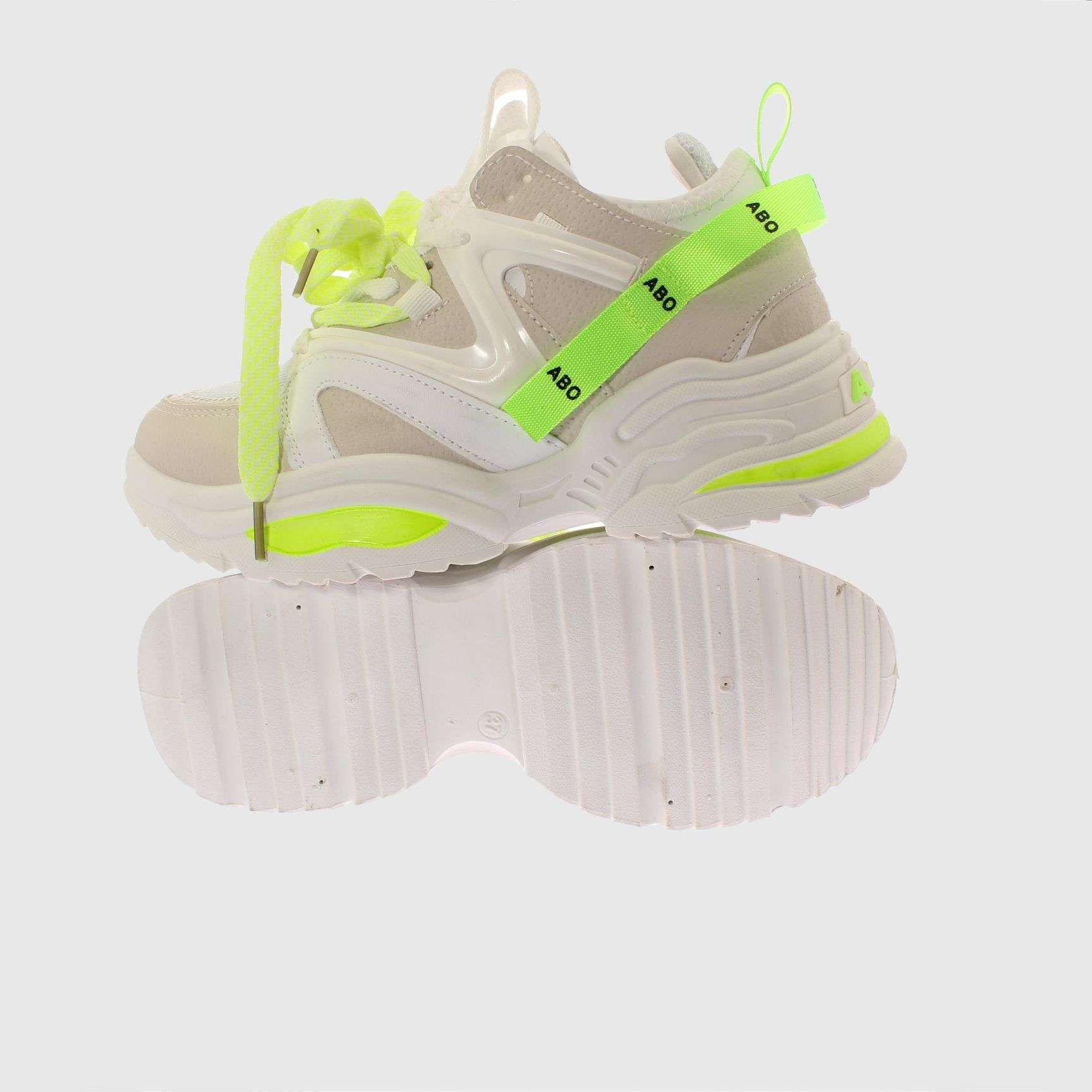 Zapatilla Blanco/Verde Vía Franca Mujer-1