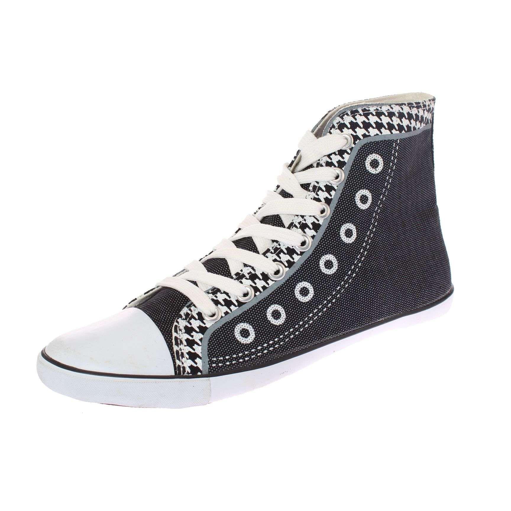 Zapatilla Lona Negro Vía Franca Mujer Art: 5DSCO1063NEGRO-0