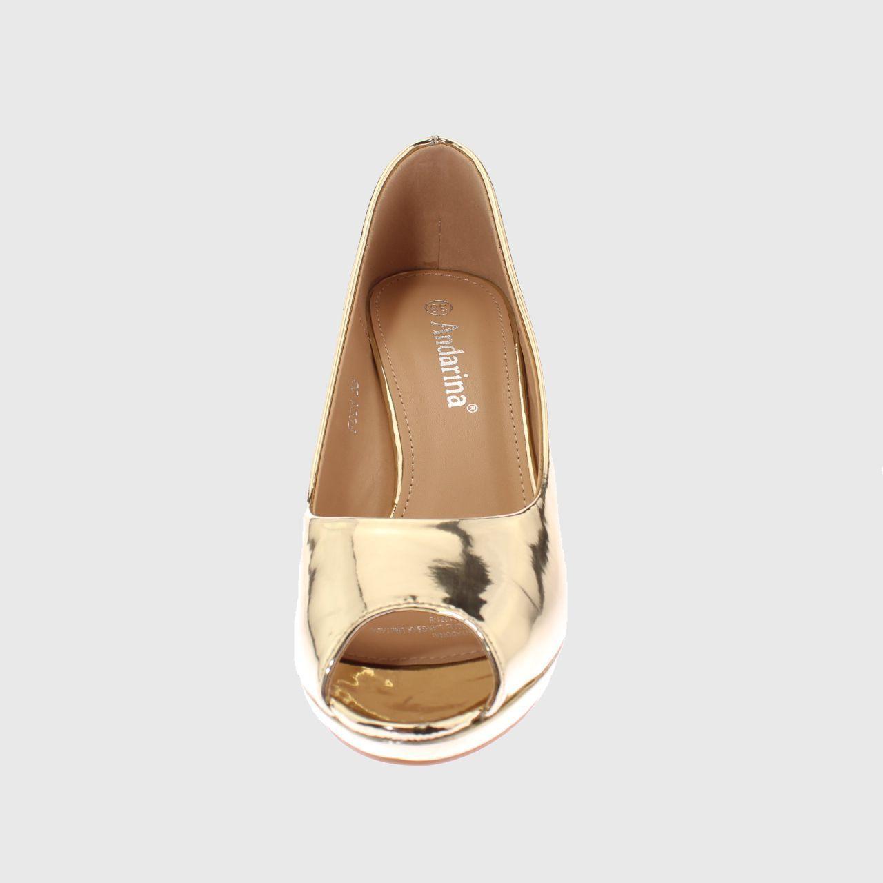 Zapato Fiesta Dorado Vía Franca Mujer-2