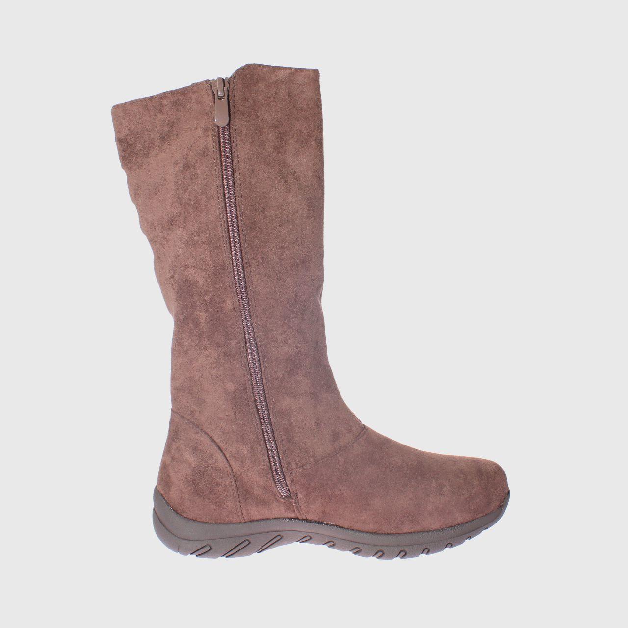 Bota 2 hebillas Café Vía Franca Mujer-3