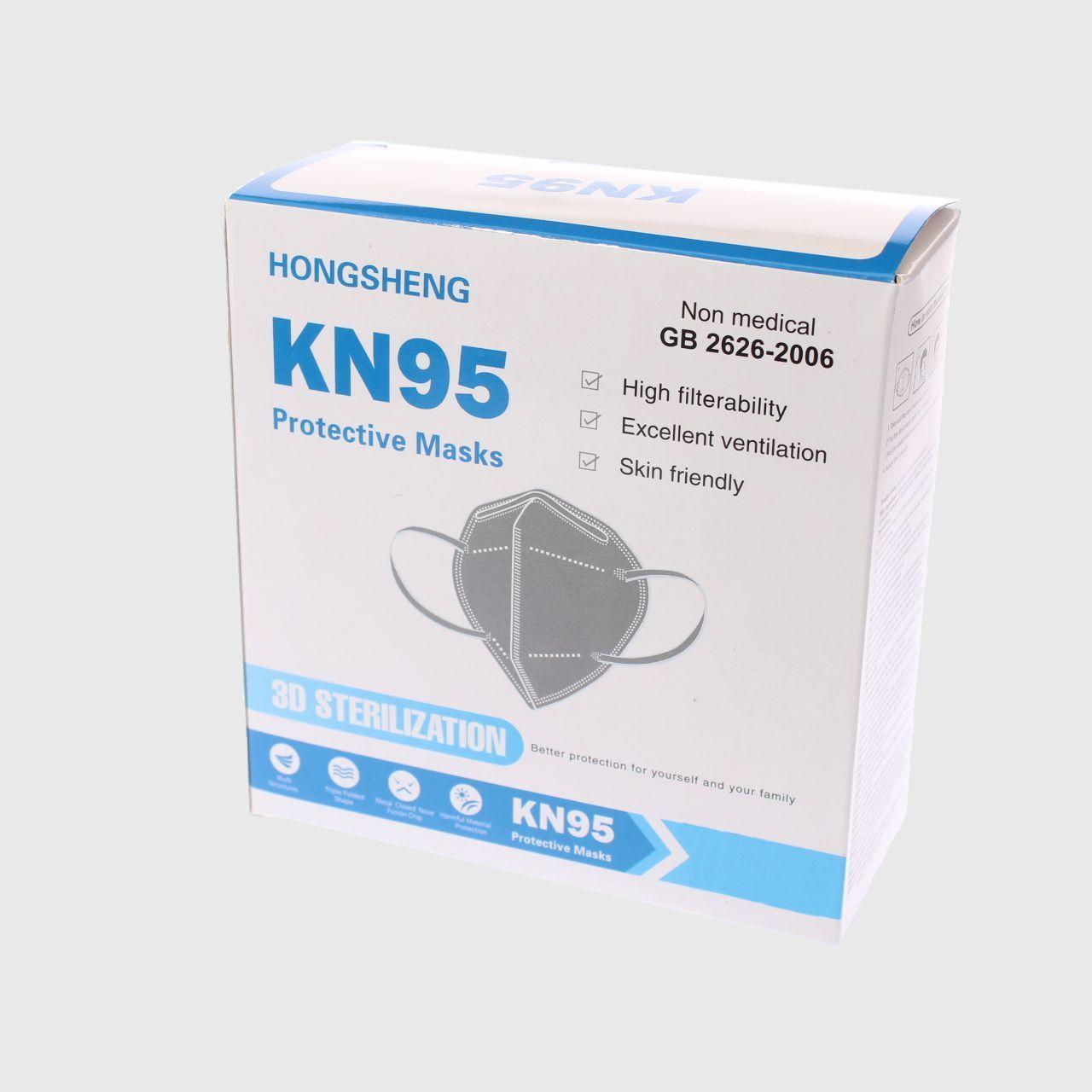 Pack 30 Mascarillas KN95 Gris Vía Franca Unisex-2