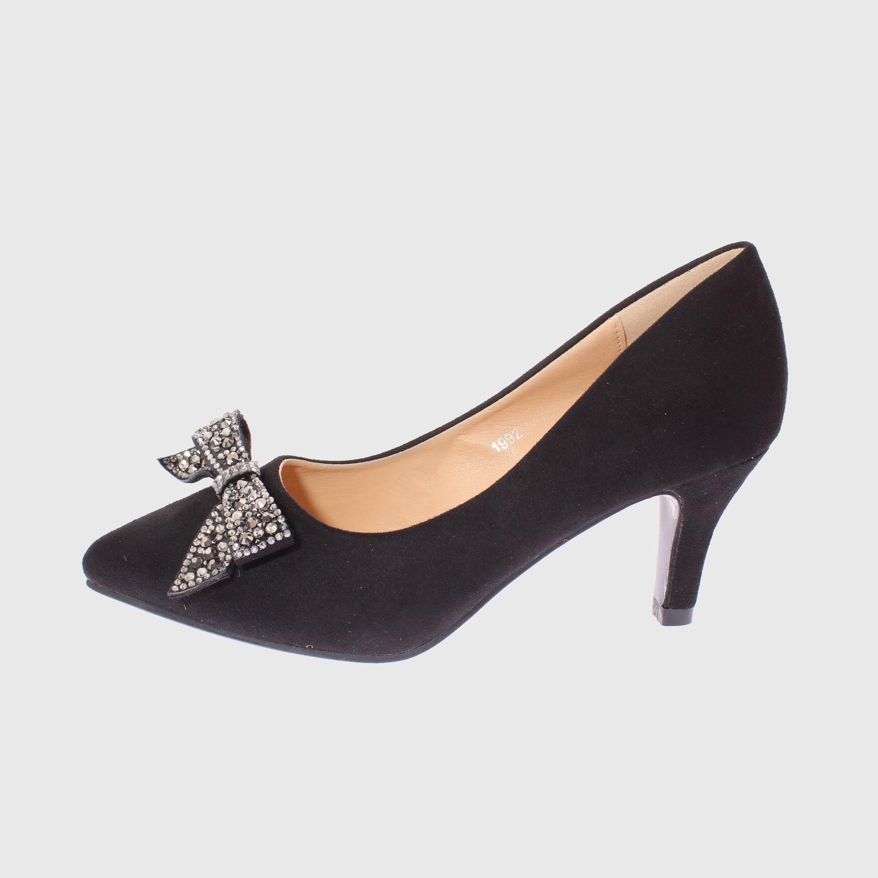 Zapato taco Negro Vía Franca Mujer-1