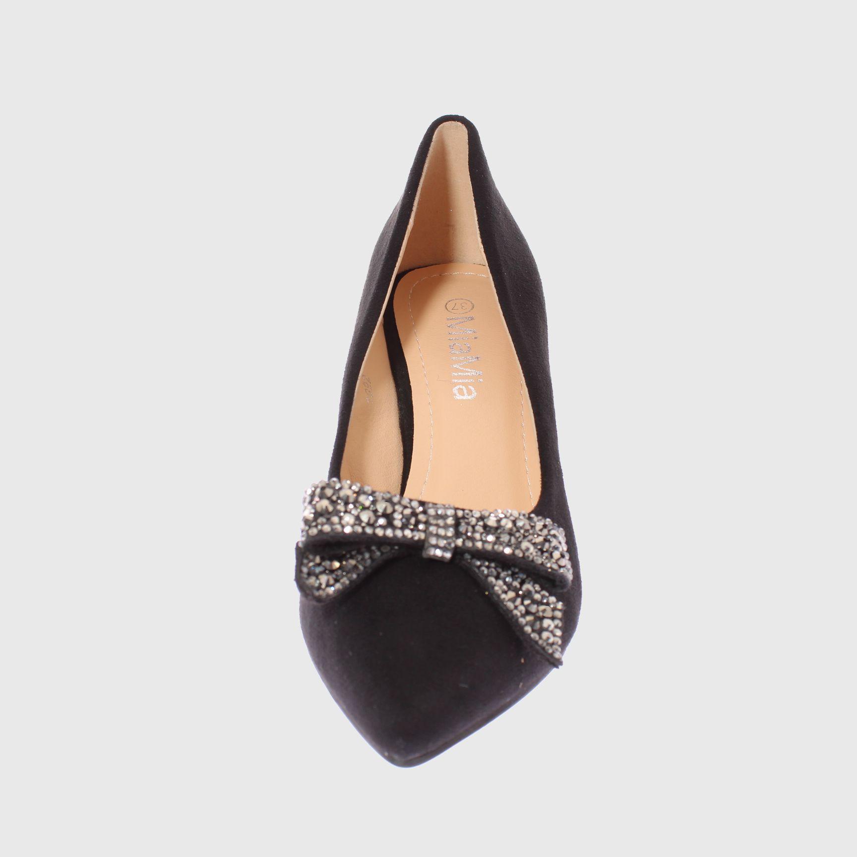 Zapato taco Negro Vía Franca Mujer-2