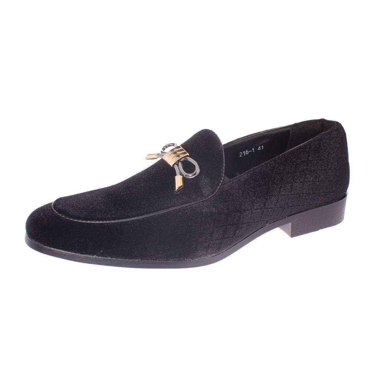 Mocasín Negro Vía Franca Hombre-0