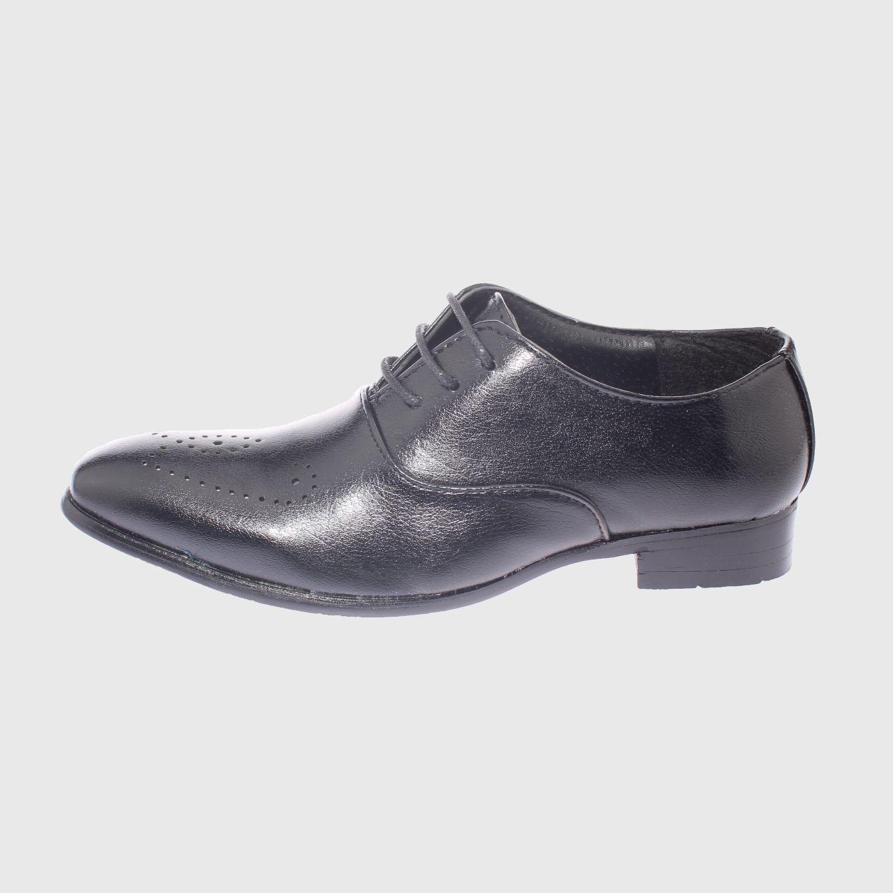 Zapato Formal Negro Vía Franca Niño-1