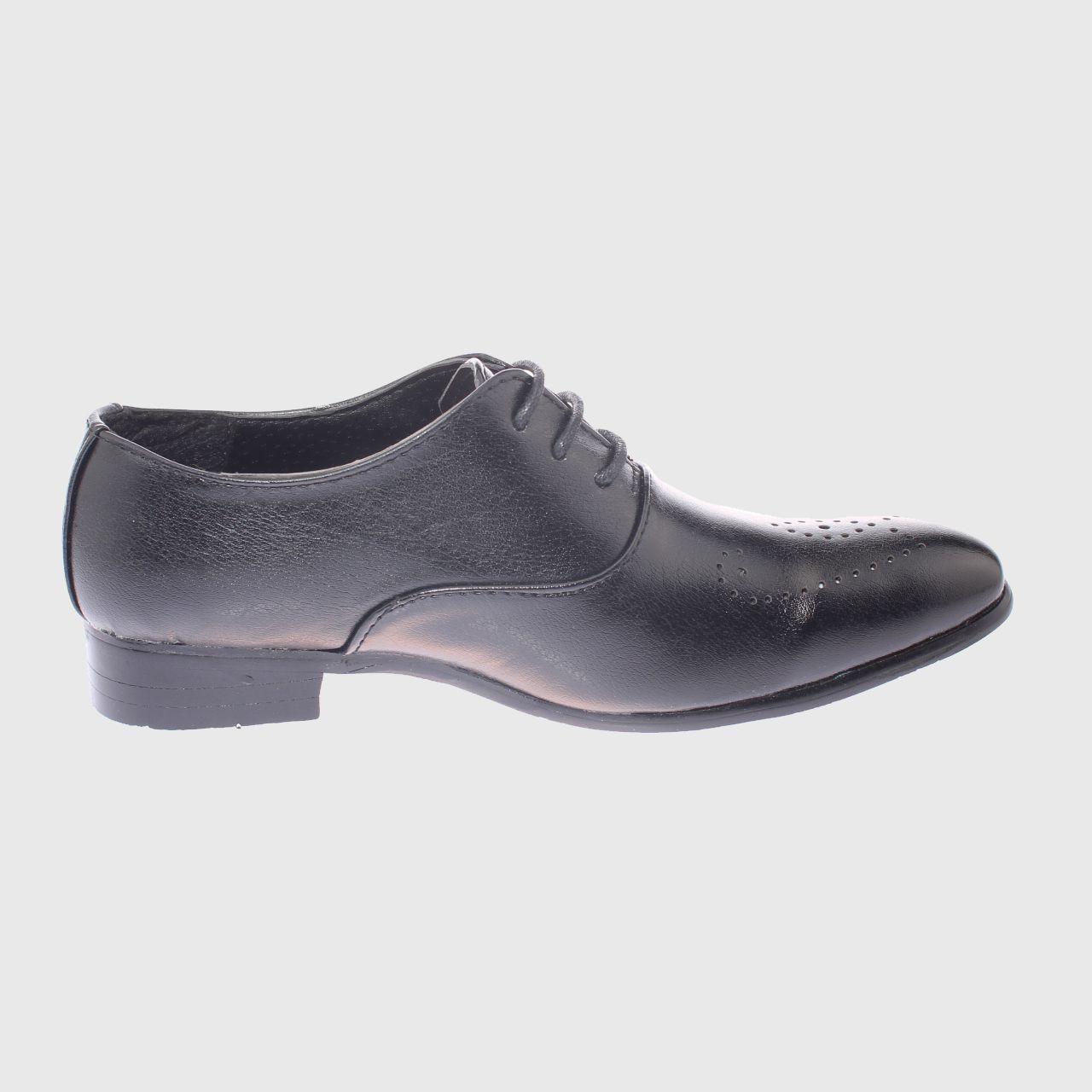 Zapato Formal Negro Vía Franca Niño-3