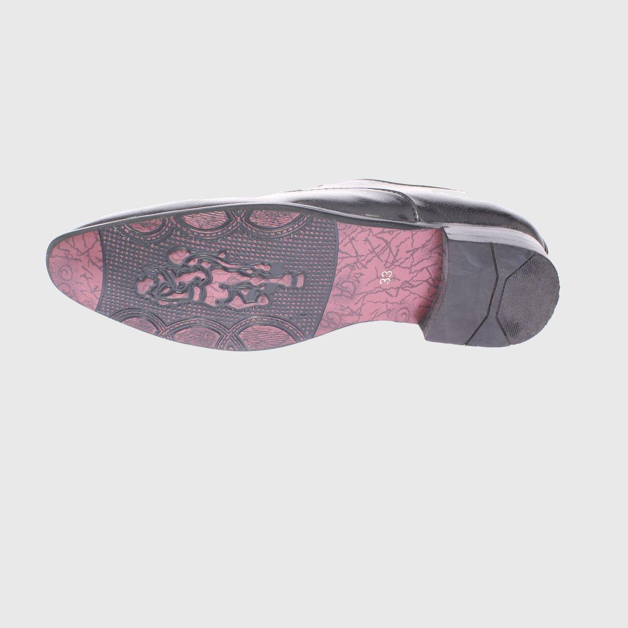 Zapato Formal Negro Vía Franca Niño-4