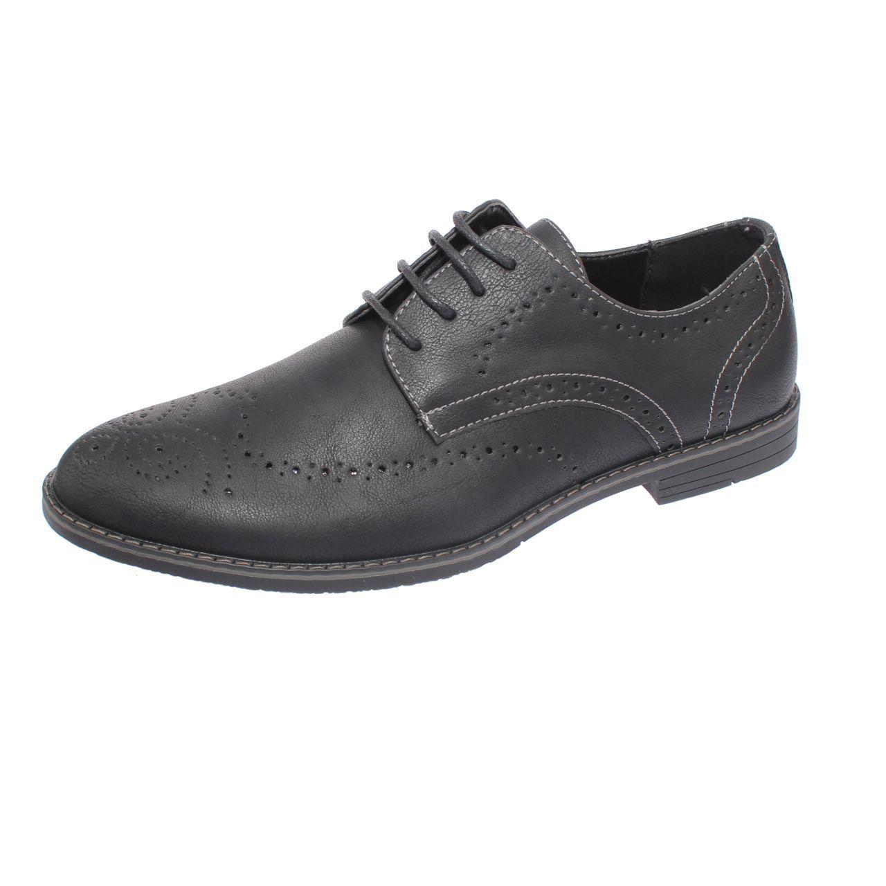 Zapato Formal Negro Vía Franca Hombre-0