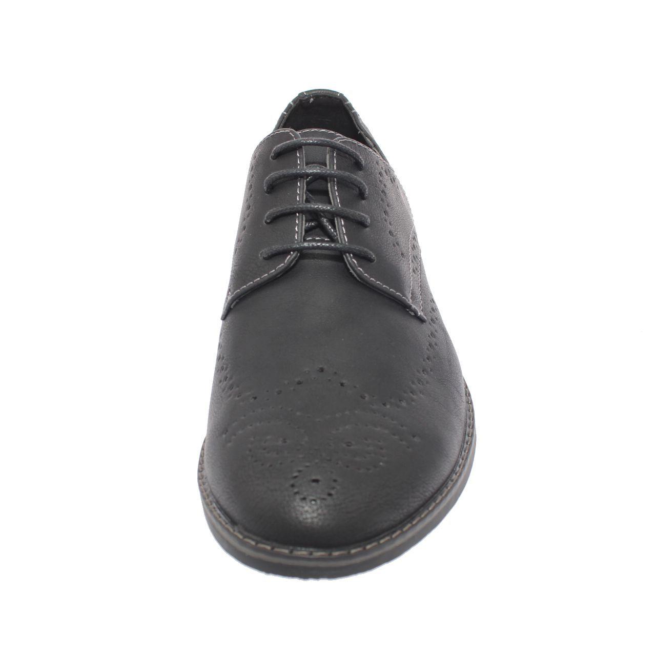 Zapato Formal Negro Vía Franca Hombre-1