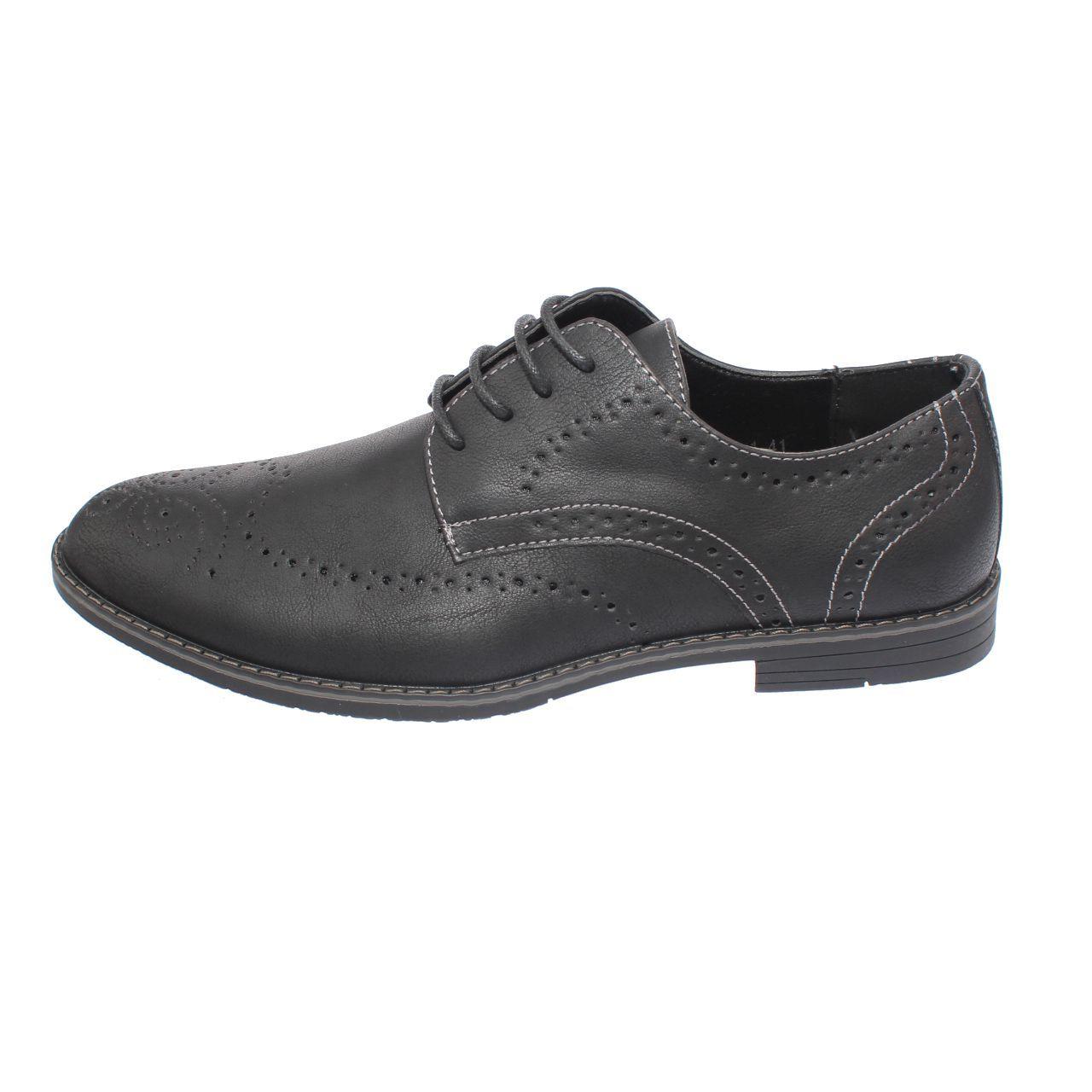 Zapato Formal Negro Vía Franca Hombre-2