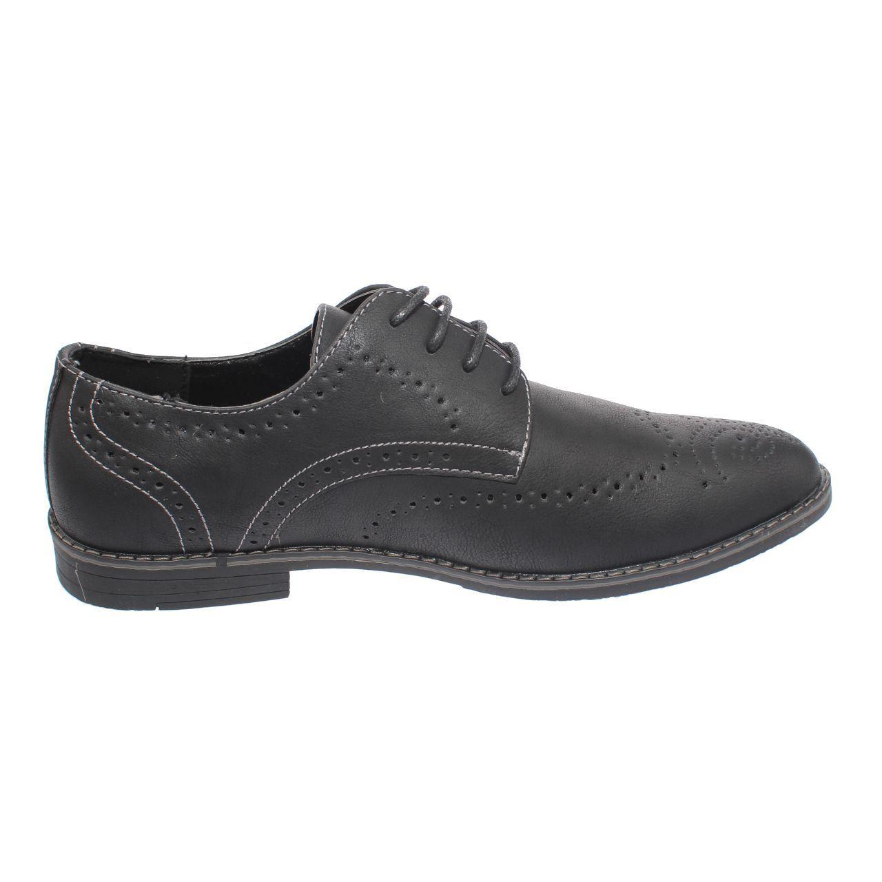 Zapato Formal Negro Vía Franca Hombre-3