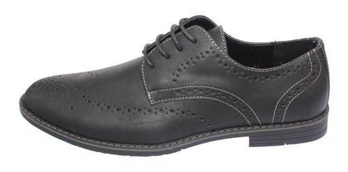 Zapato Formal Negro Vía Franca Hombre-5