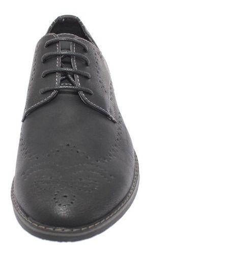 Zapato Formal Negro Vía Franca Hombre-6