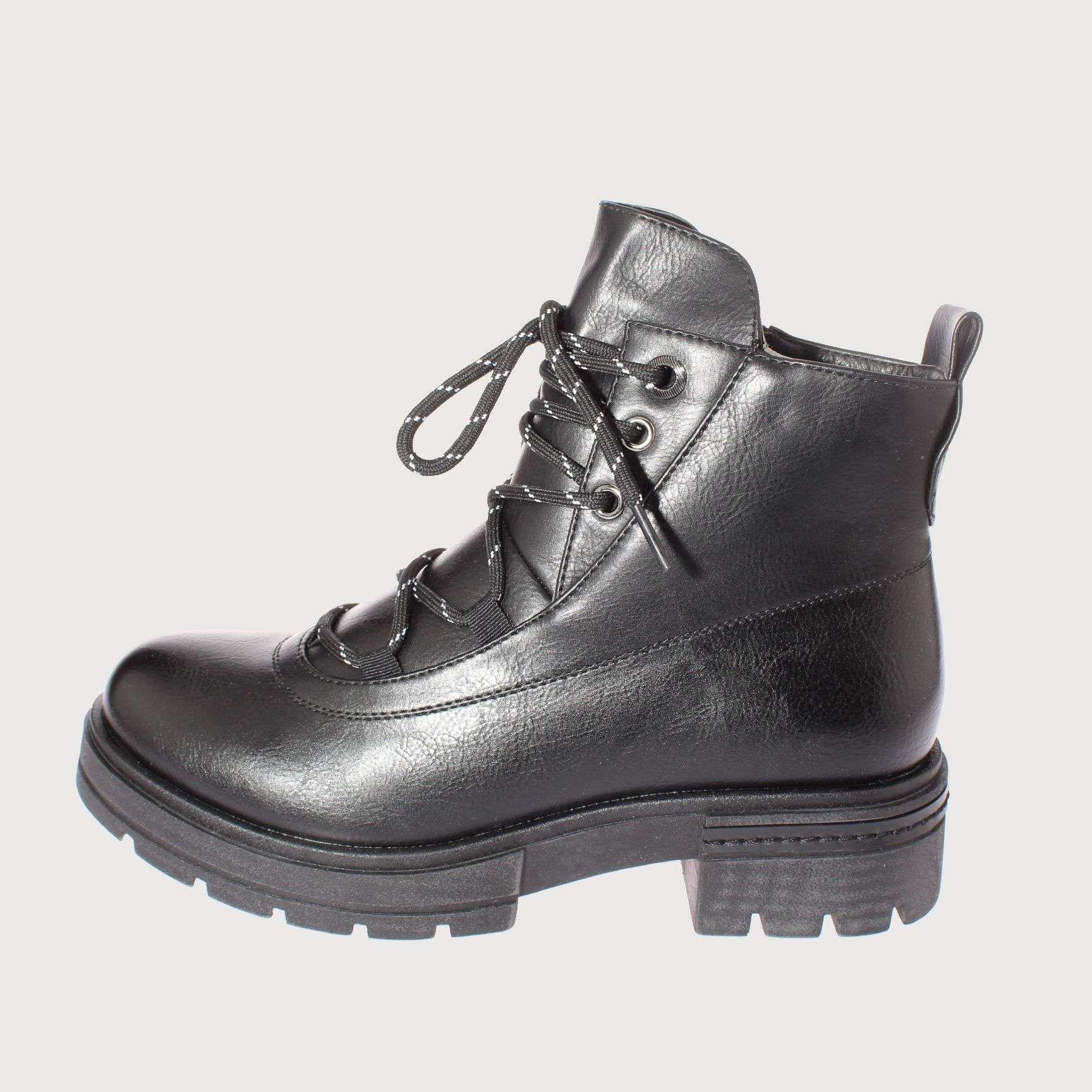 Botín Army Negro Vía Franca Mujer Art: 5QM2049BLACK-1