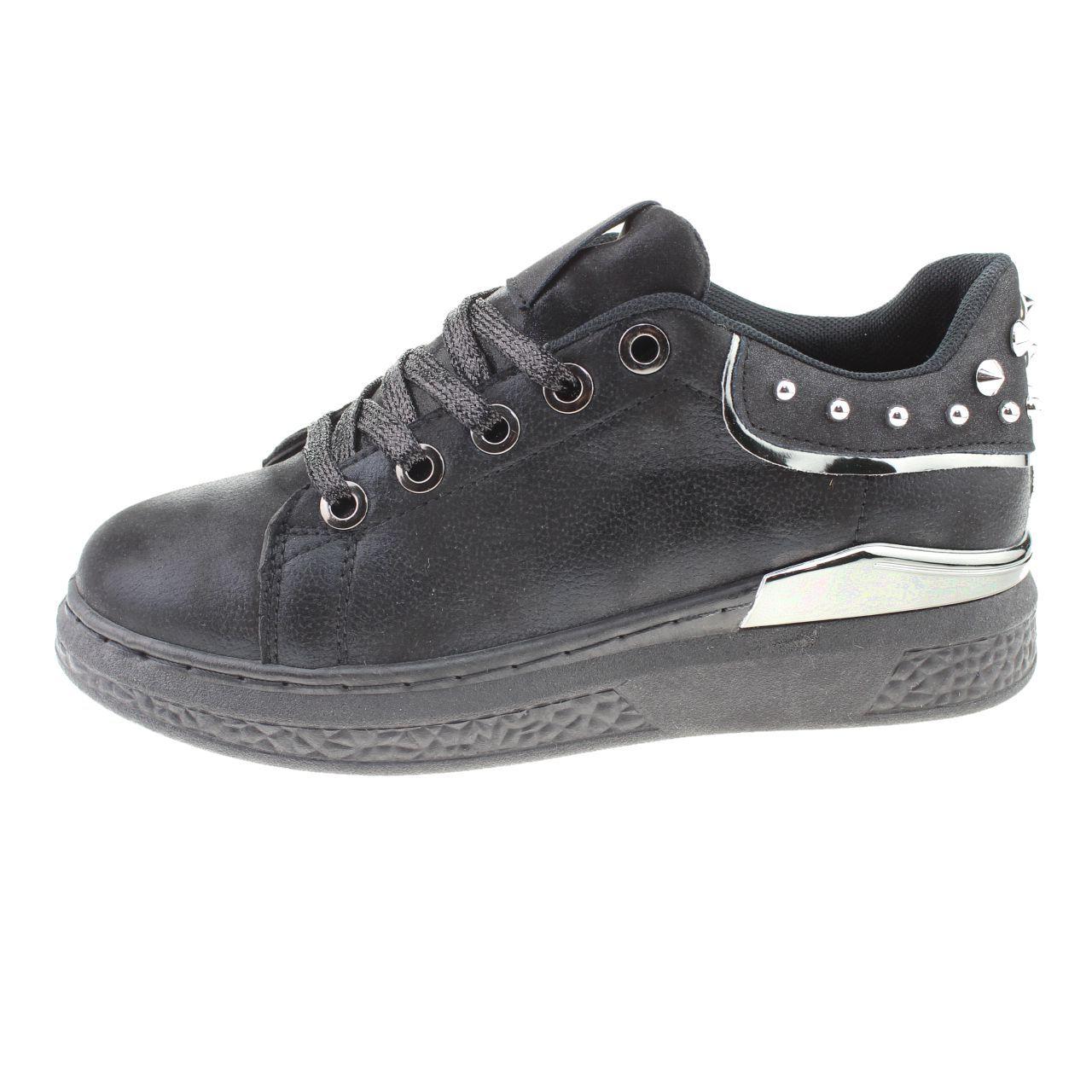 Zapatilla Mujer Negro Vía Franca Mujer-3