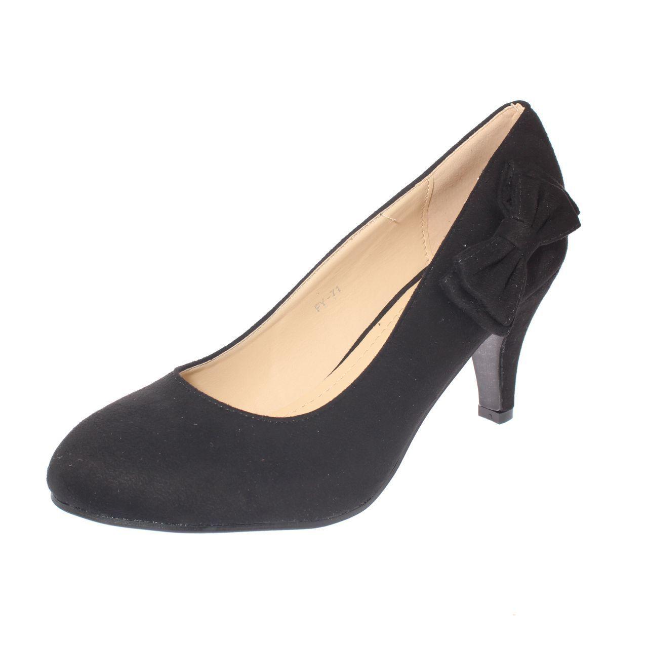 Zapato taco Negro Vía Franca Mujer-0