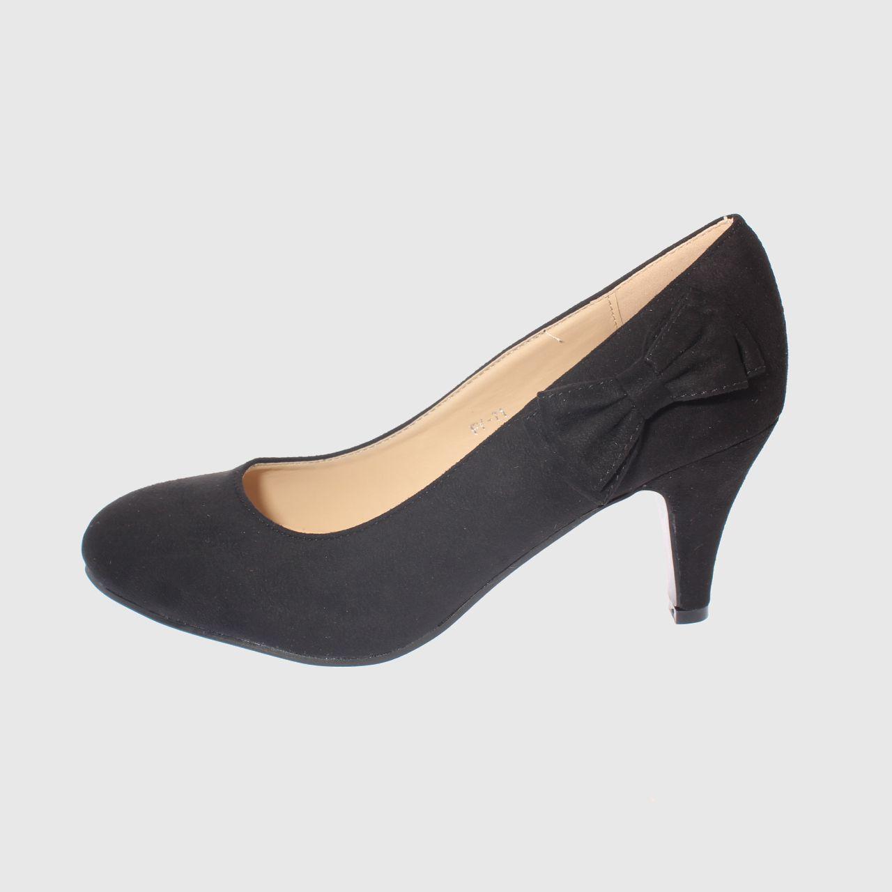 Zapato taco Negro Vía Franca Mujer-1