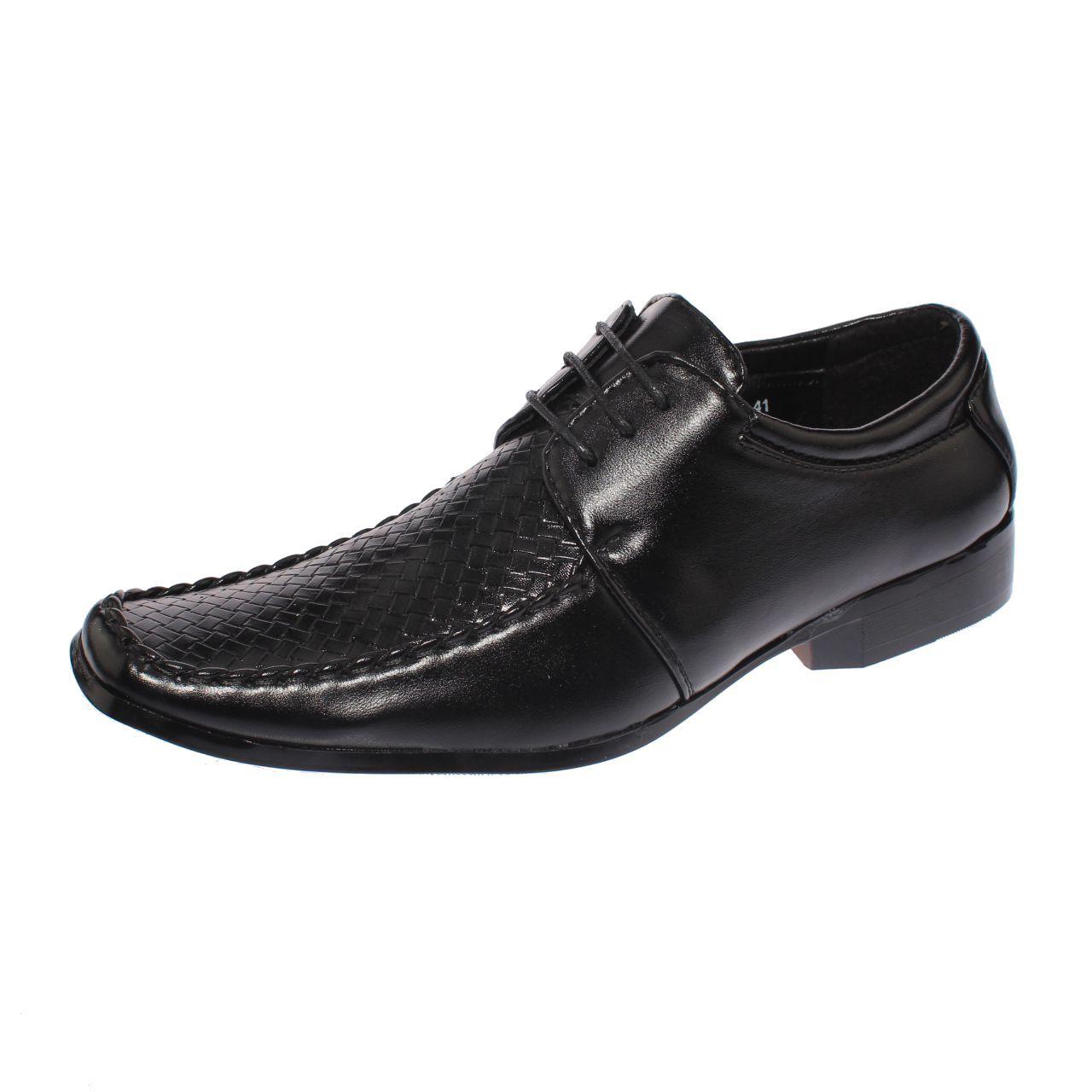Zapato Formal Negro Vía Franca Hombre-0