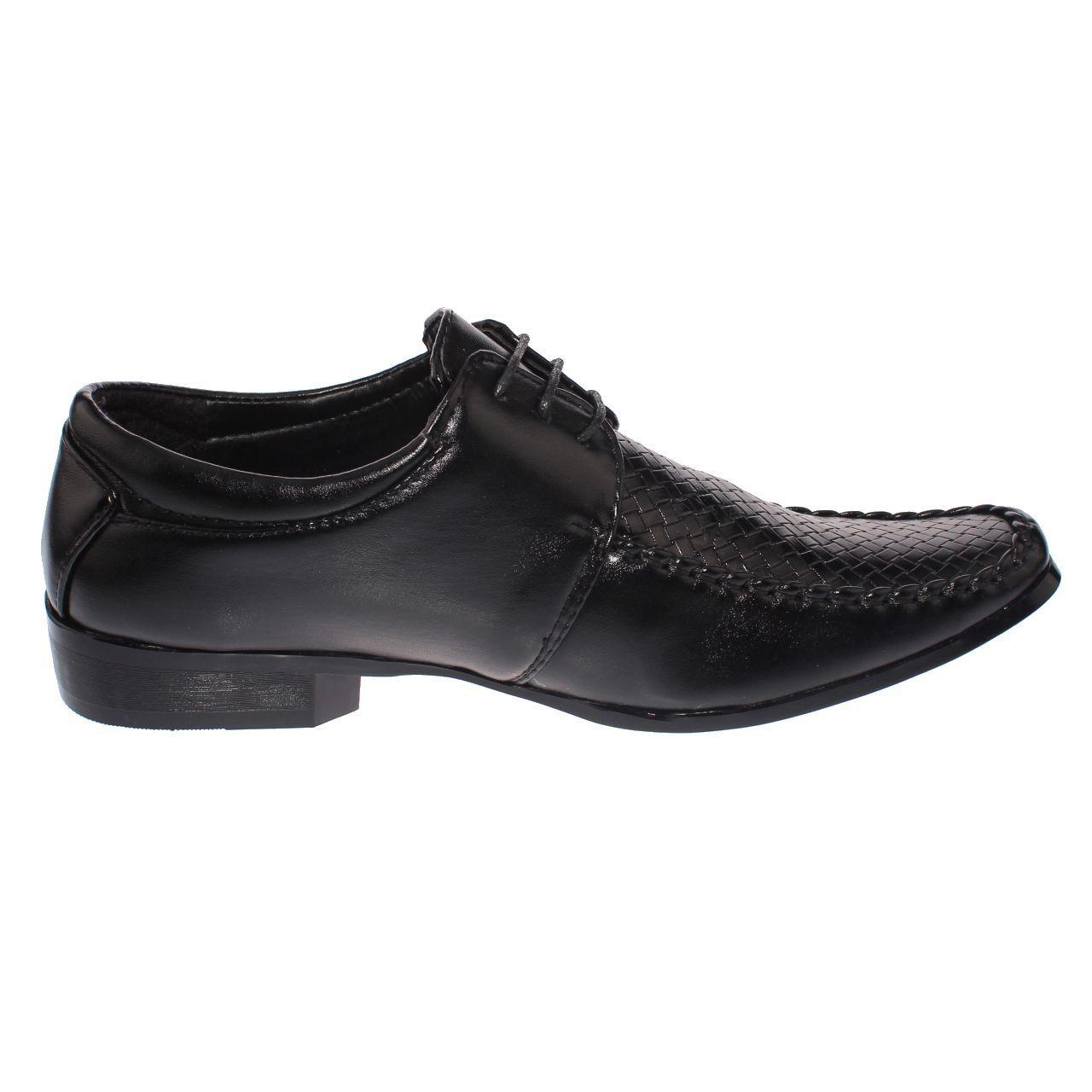 Zapato Formal Negro Vía Franca Hombre-1