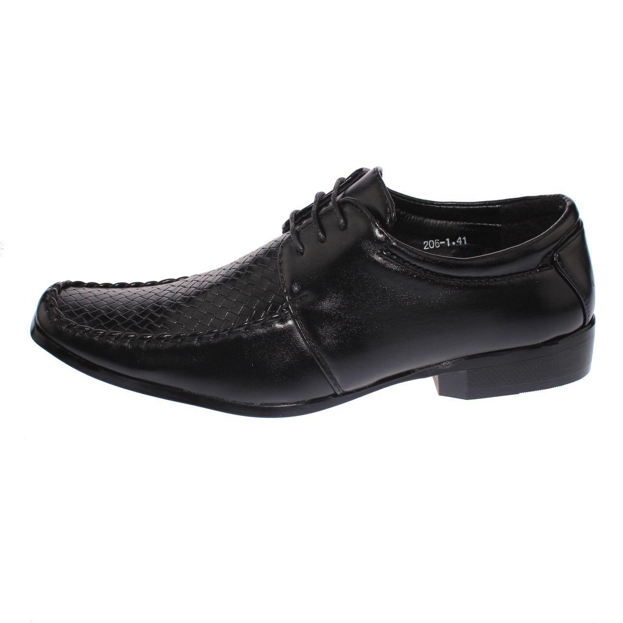 Zapato Formal Negro Vía Franca Hombre-3