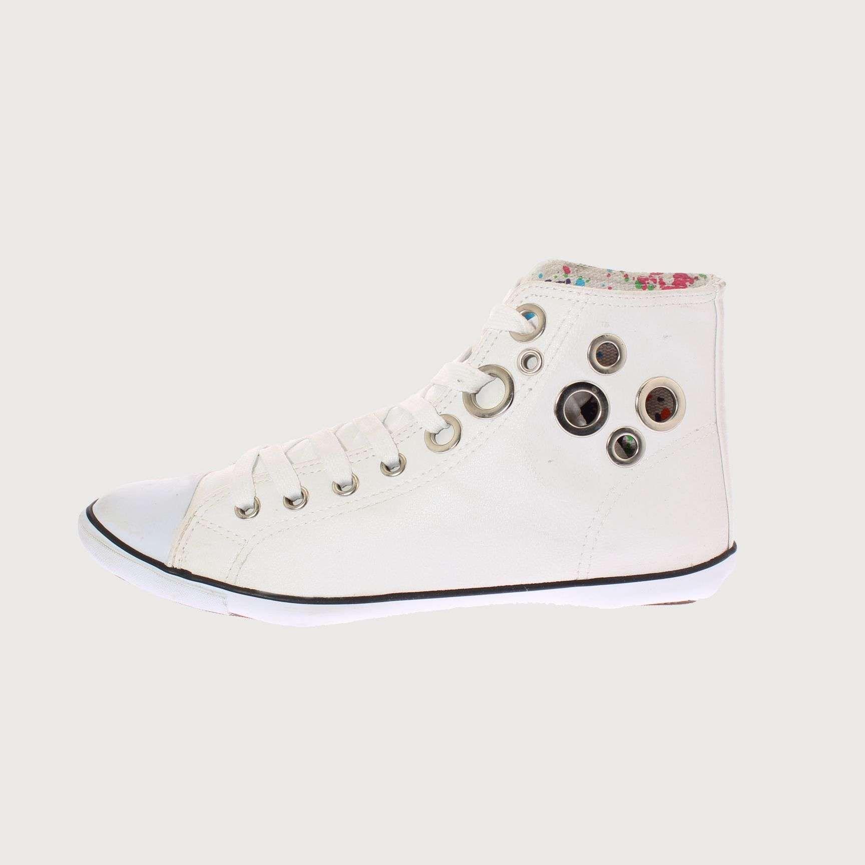 Zapatilla Lona Blanco Vía Franca Mujer Art: 5DSCO1089BLANCO-1