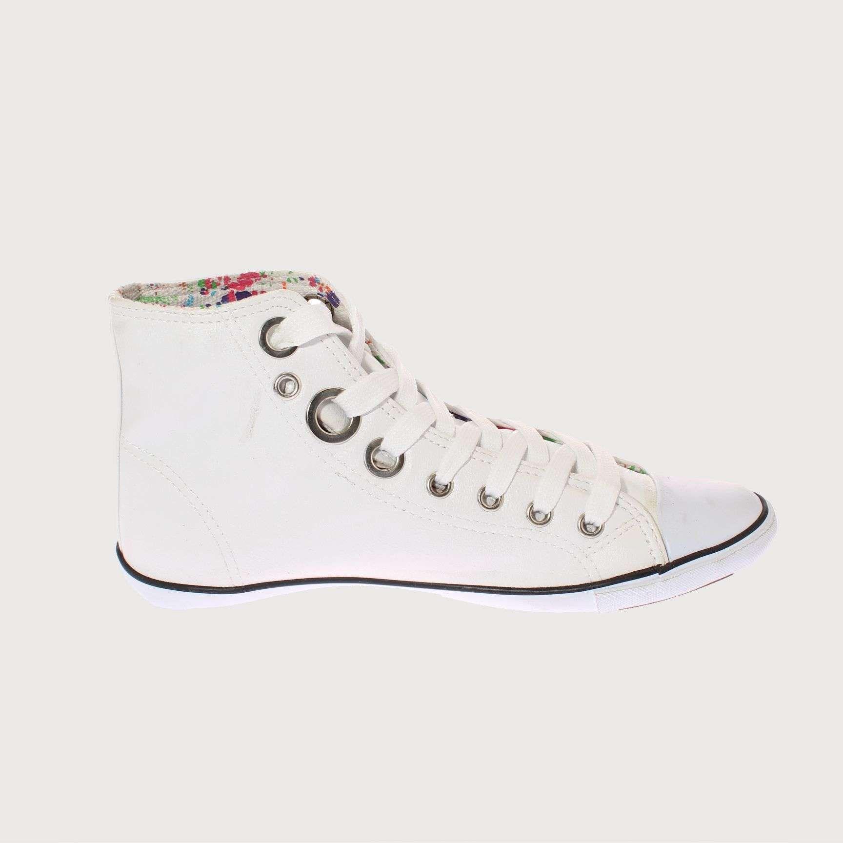 Zapatilla Lona Blanco Vía Franca Mujer Art: 5DSCO1089BLANCO-3